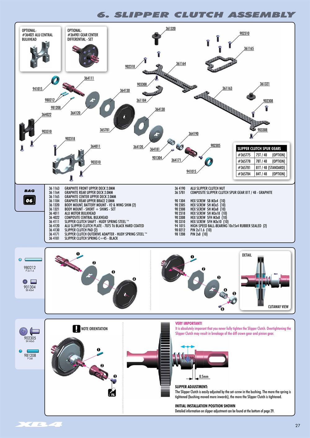 Xray - XB4 2015 (XB4'15) - 4WD - Manual - Page 27