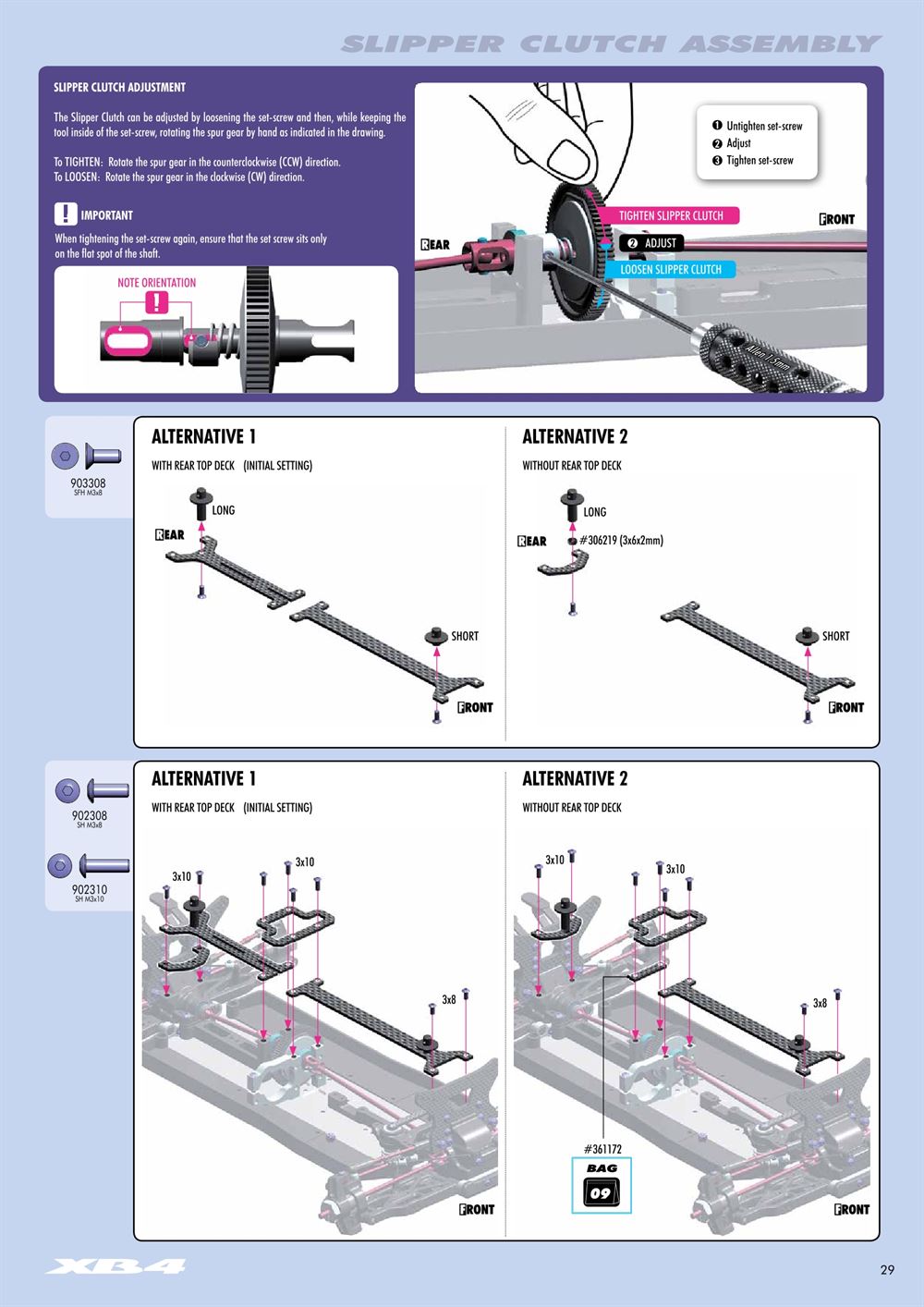Xray - XB4 2015 (XB4'15) - 4WD - Manual - Page 29