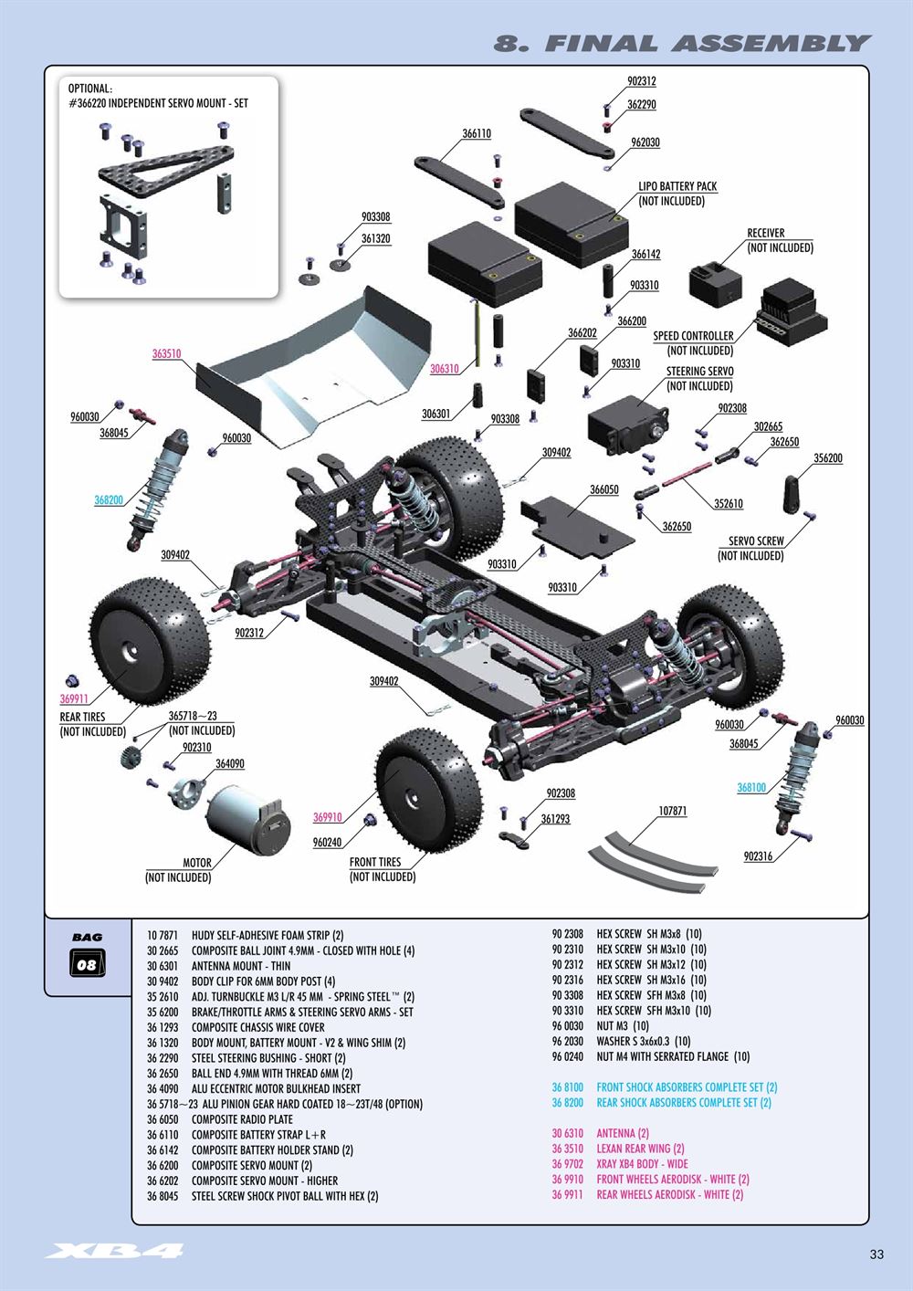 Xray - XB4 2015 (XB4'15) - 4WD - Manual - Page 33
