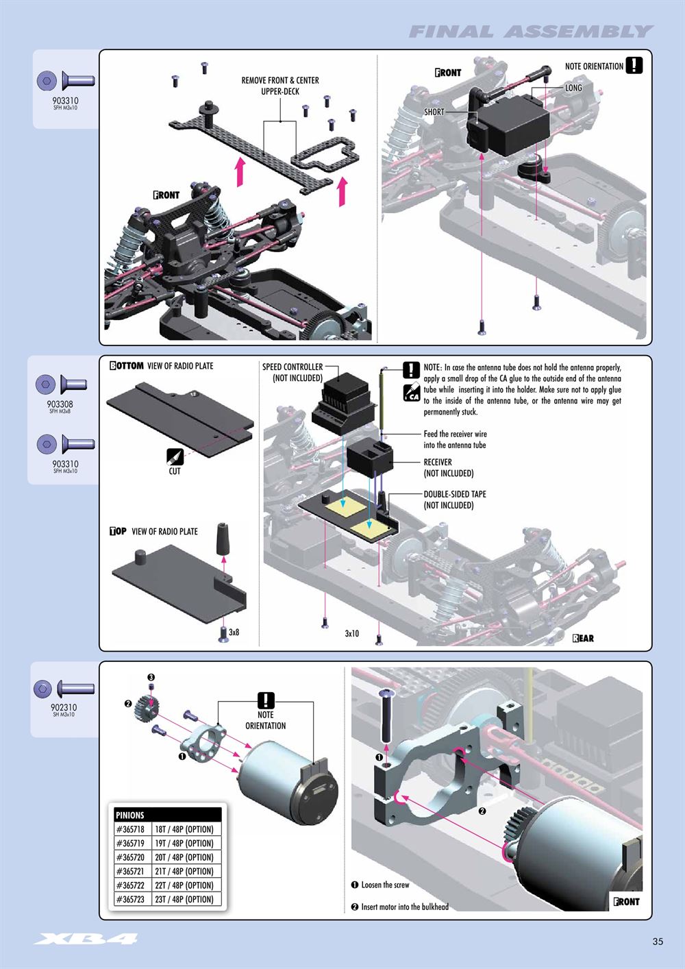 Xray - XB4 2015 (XB4'15) - 4WD - Manual - Page 35