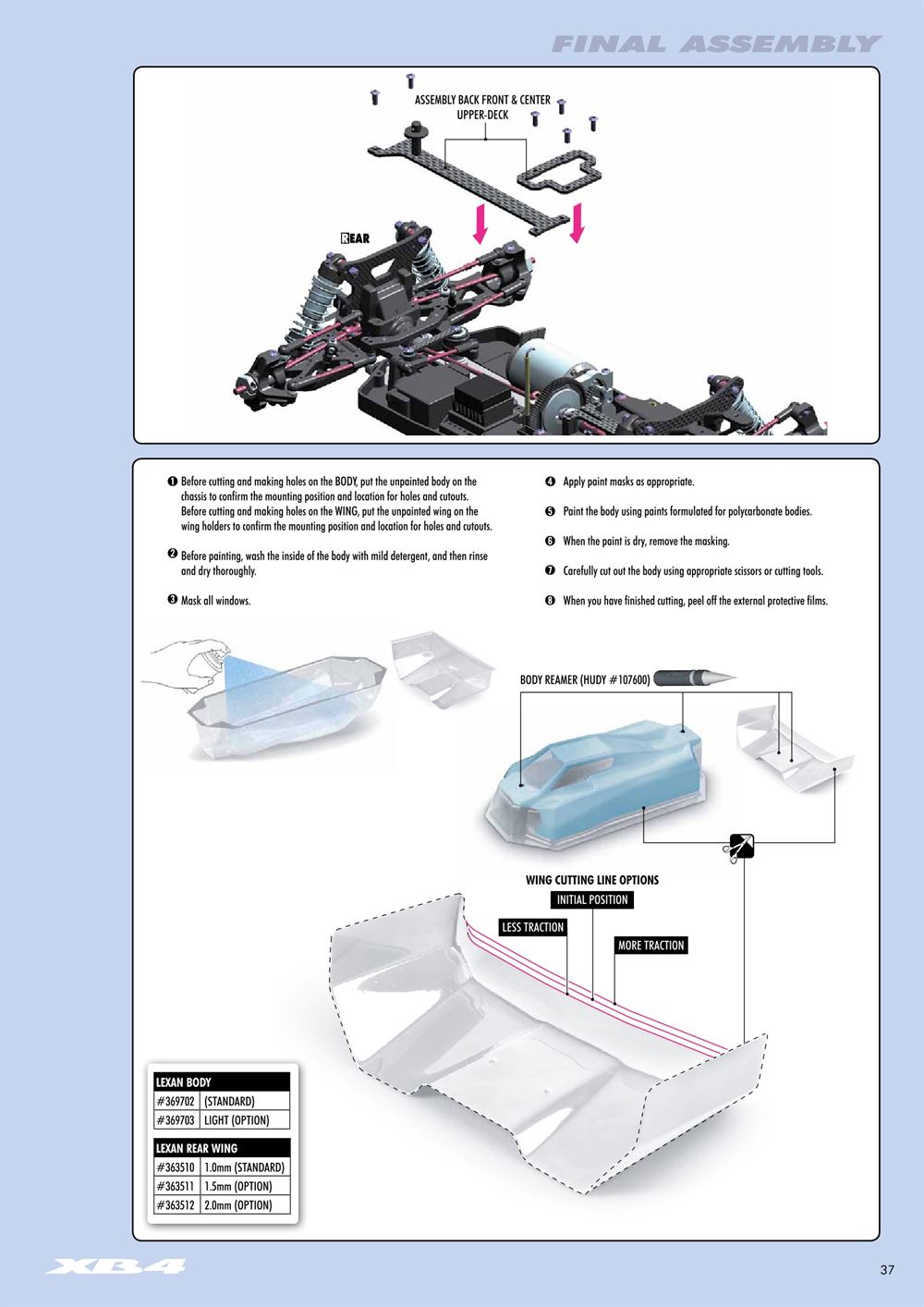 Xray - XB4 2015 (XB4'15) - 4WD - Manual - Page 37