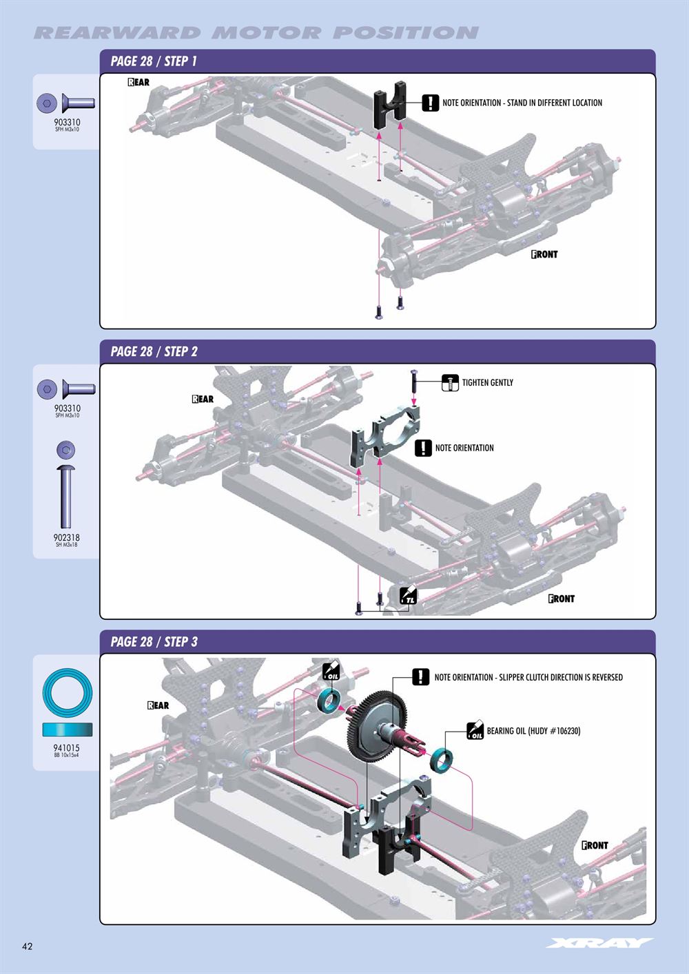 Xray - XB4 2015 (XB4'15) - 4WD - Manual - Page 42
