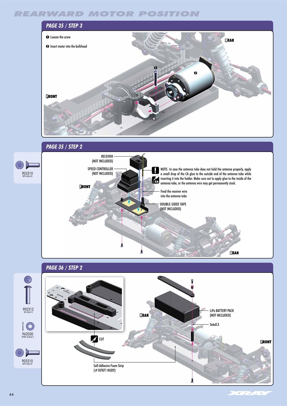 Xray - XB4 2015 (XB4'15) - 4WD - Manual - Page 44