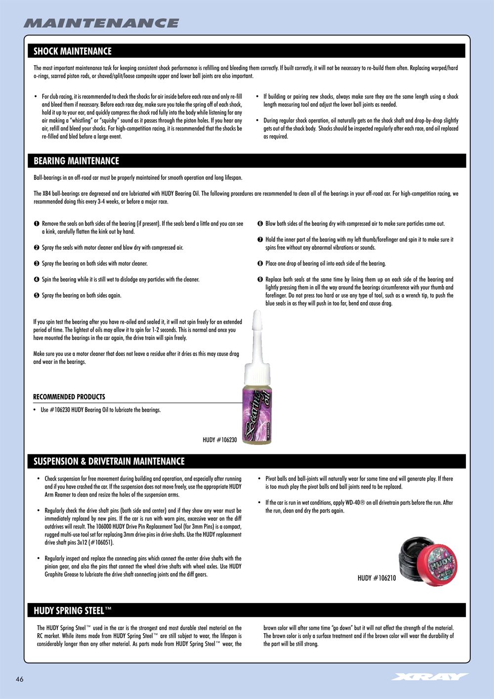 Xray - XB4 2015 (XB4'15) - 4WD - Manual - Page 46