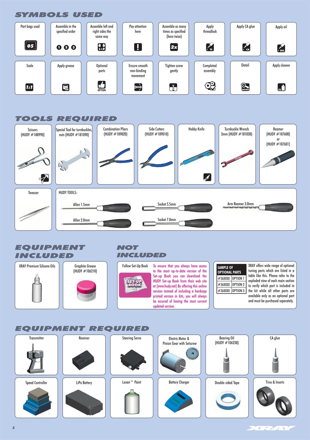 Xray - XB4 2016 (XB4'16) - 4WD - Manual - Page 4