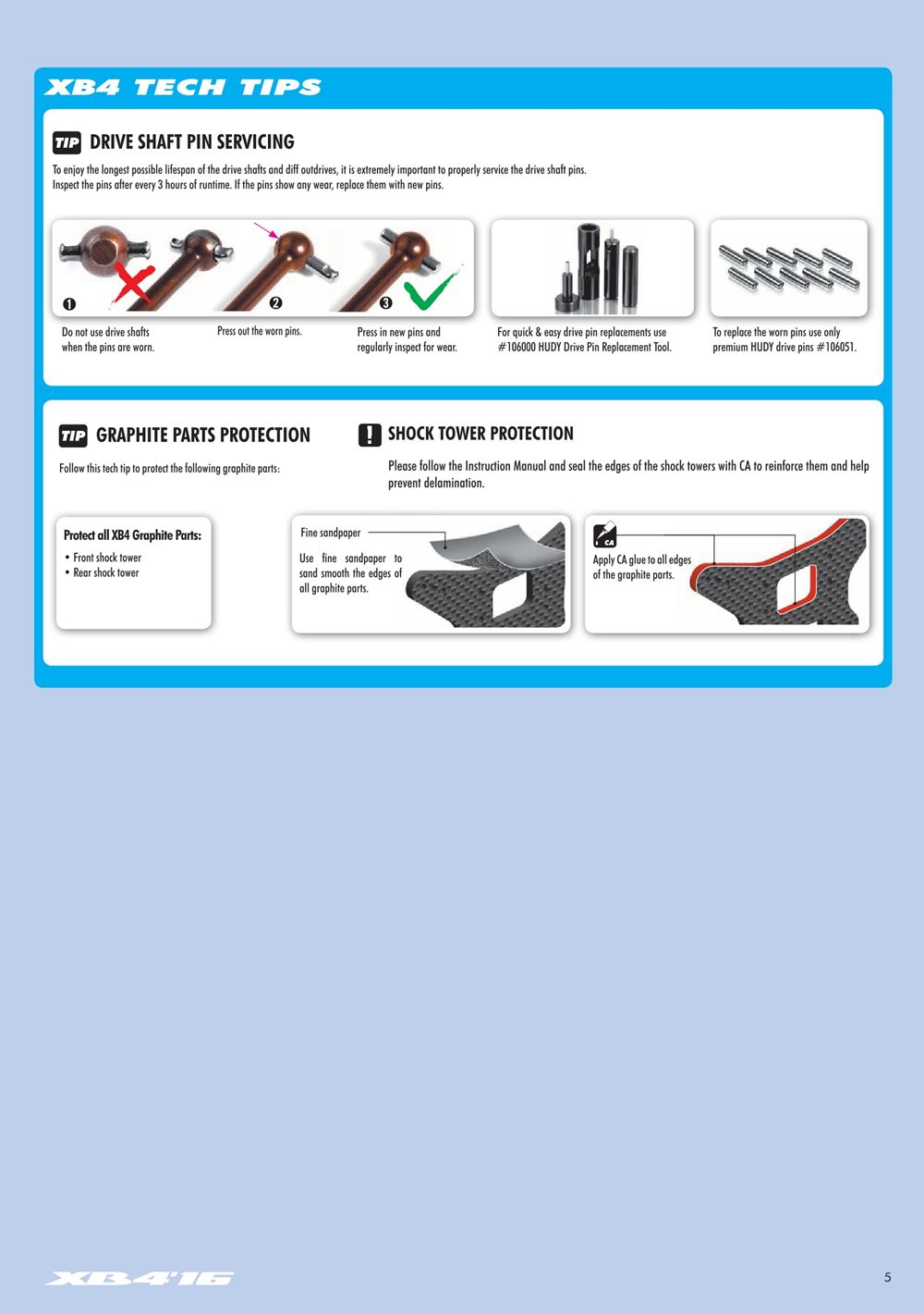 Xray - XB4 2016 (XB4'16) - 4WD - Manual - Page 5