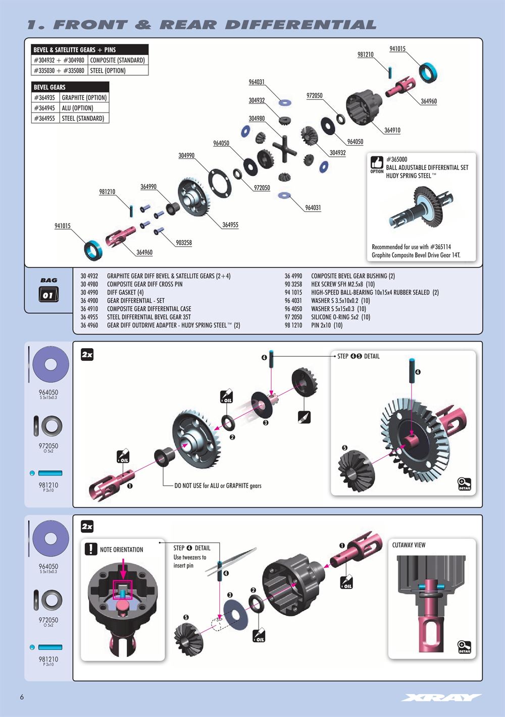 Xray - XB4 2016 (XB4'16) - 4WD - Manual - Page 6