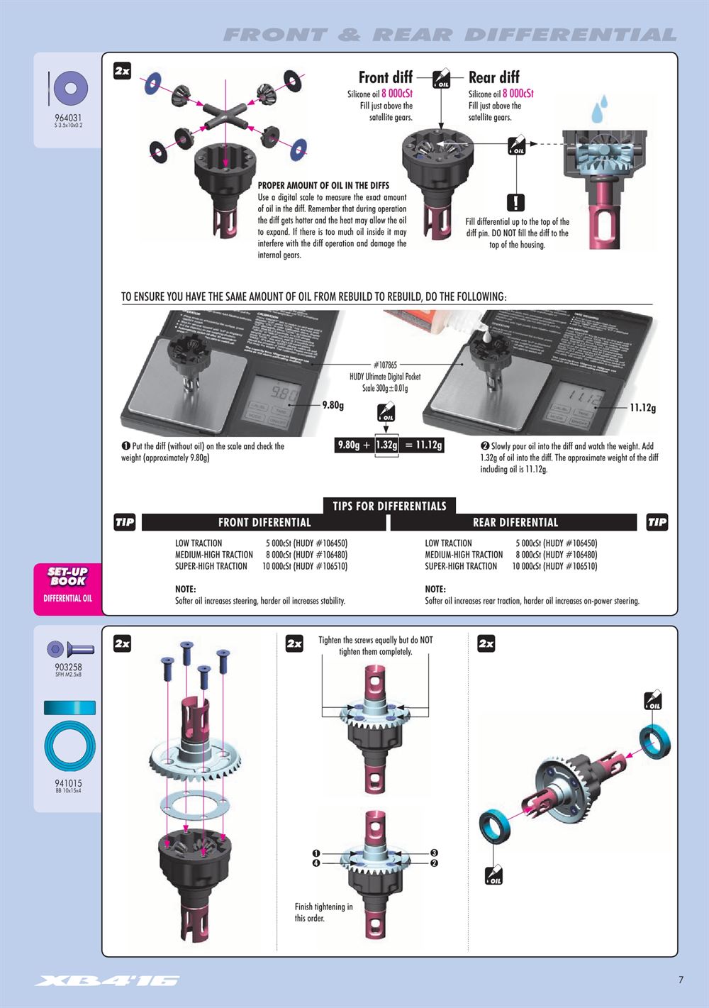 Xray - XB4 2016 (XB4'16) - 4WD - Manual - Page 7