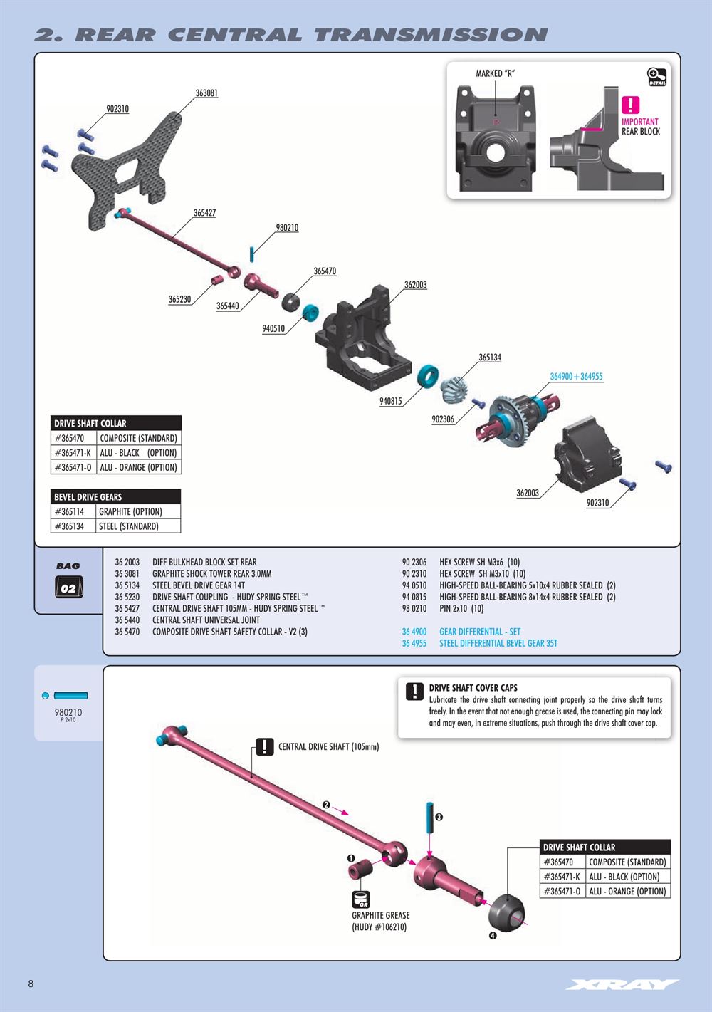 Xray - XB4 2016 (XB4'16) - 4WD - Manual - Page 8