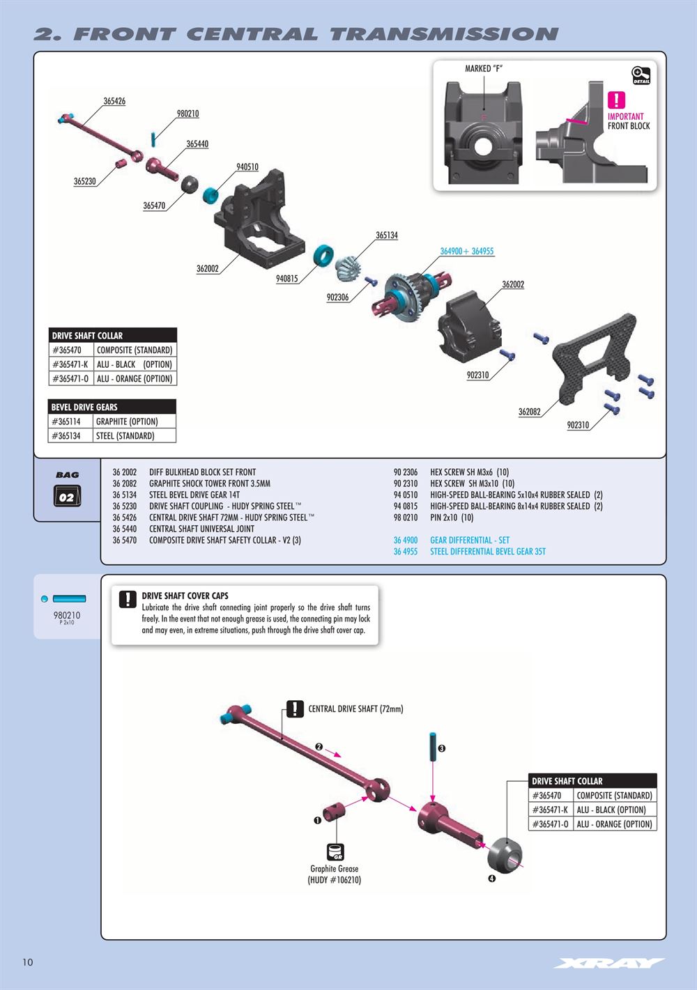 Xray - XB4 2016 (XB4'16) - 4WD - Manual - Page 10