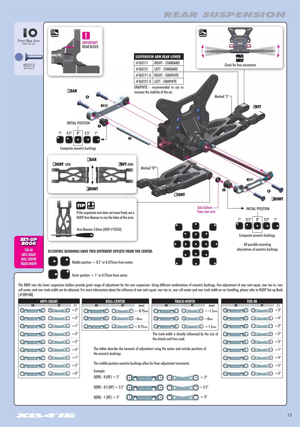 Xray - XB4 2016 (XB4'16) - 4WD - Manual - Page 13