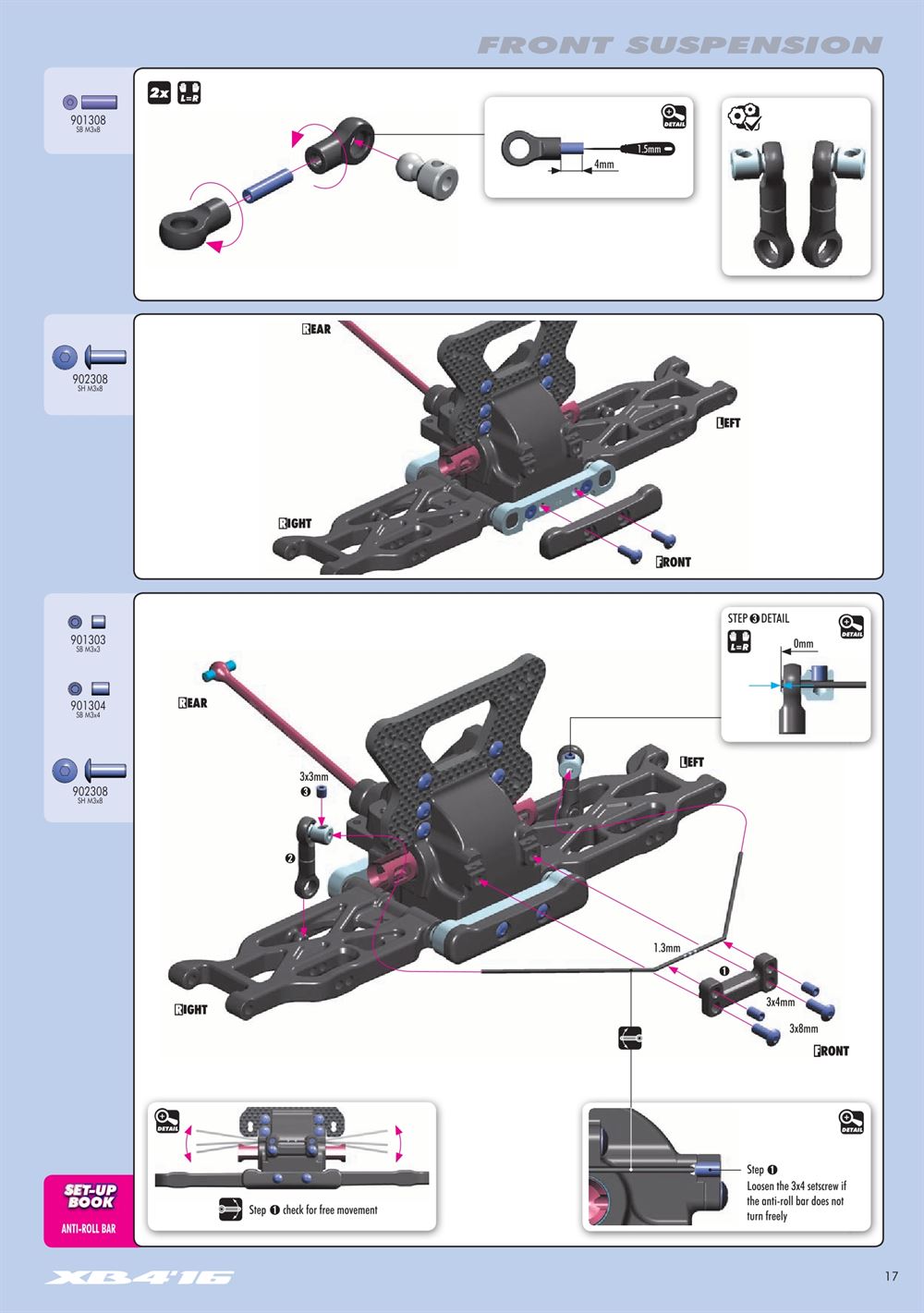 Xray - XB4 2016 (XB4'16) - 4WD - Manual - Page 17
