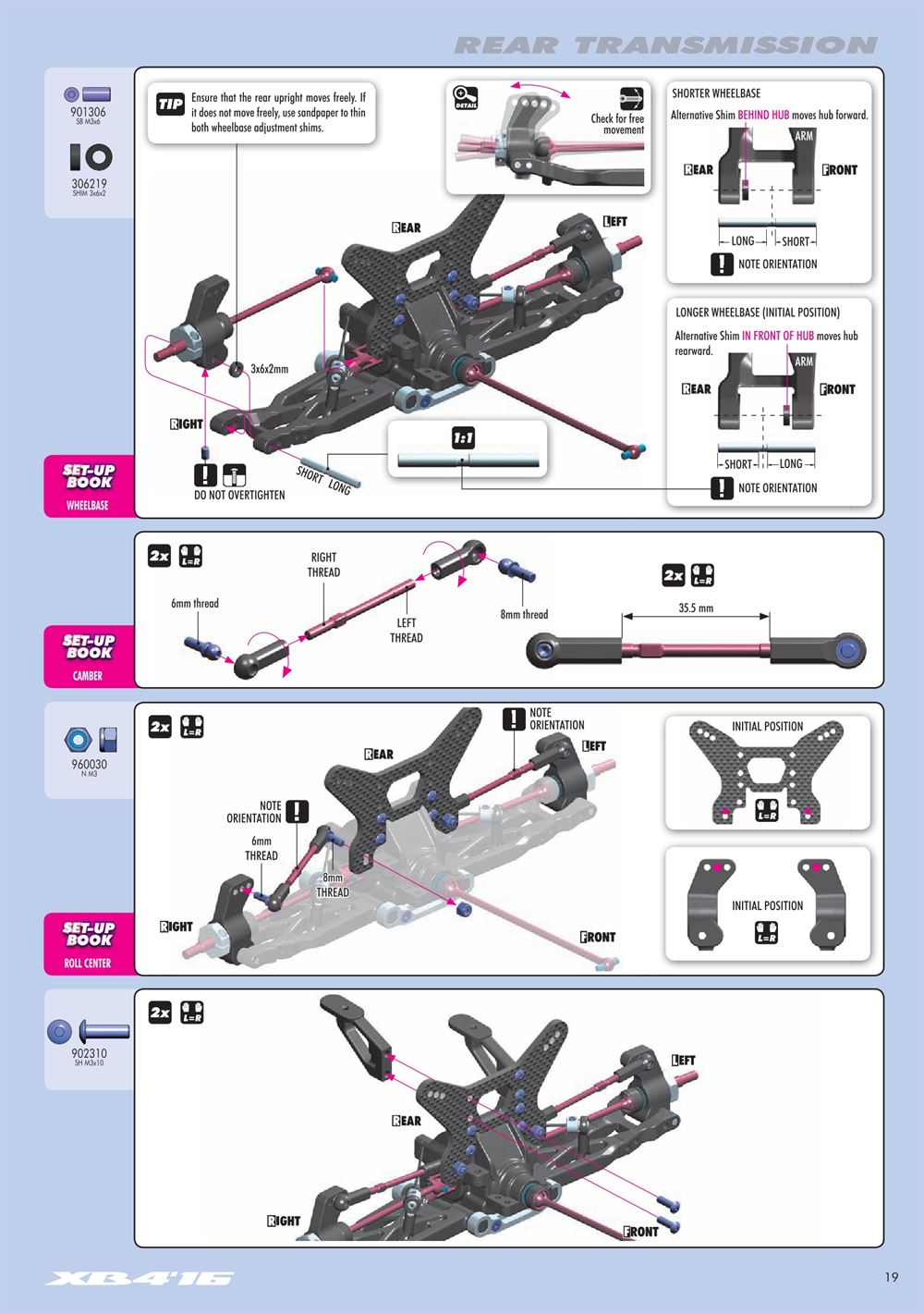 Xray - XB4 2016 (XB4'16) - 4WD - Manual - Page 19