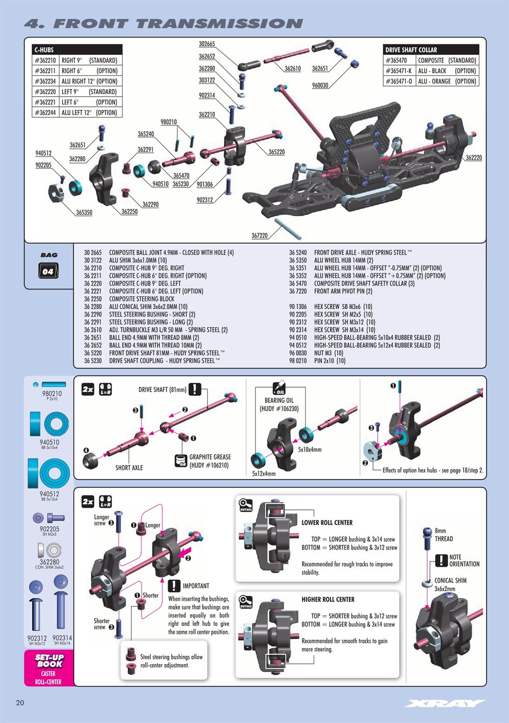 Xray - XB4 2016 (XB4'16) - 4WD - Manual - Page 20