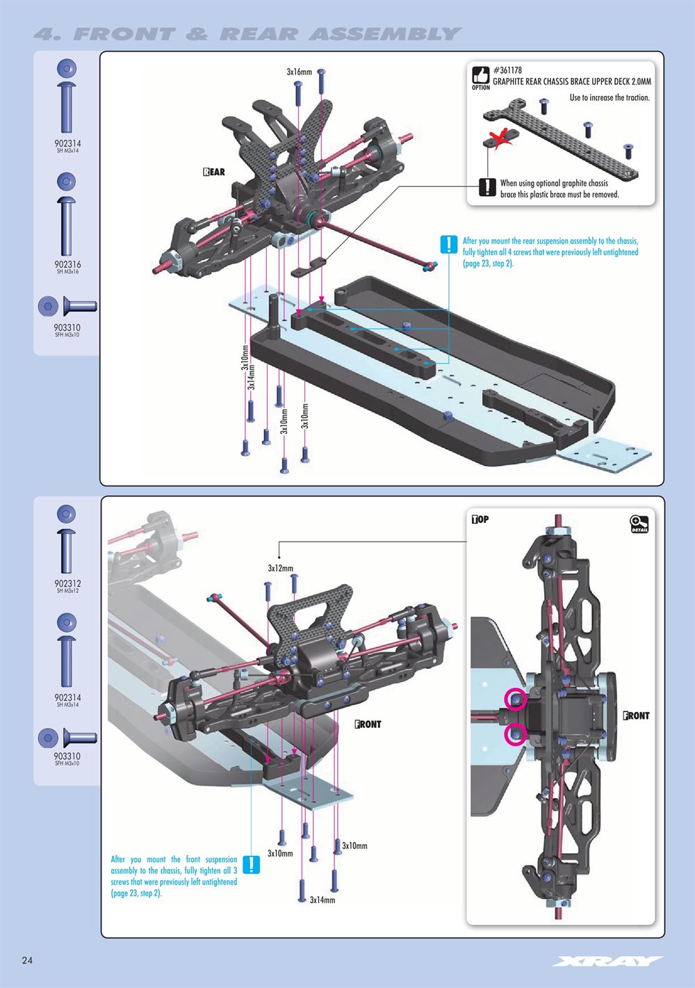 Xray - XB4 2016 (XB4'16) - 4WD - Manual - Page 24