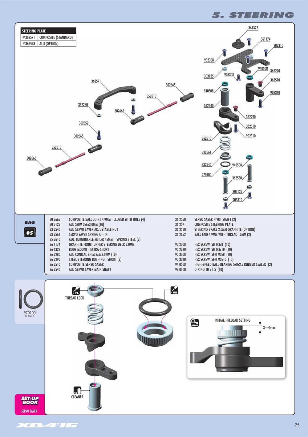 Xray - XB4 2016 (XB4'16) - 4WD - Manual - Page 25