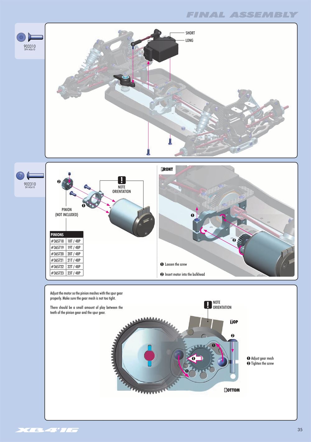 Xray - XB4 2016 (XB4'16) - 4WD - Manual - Page 35