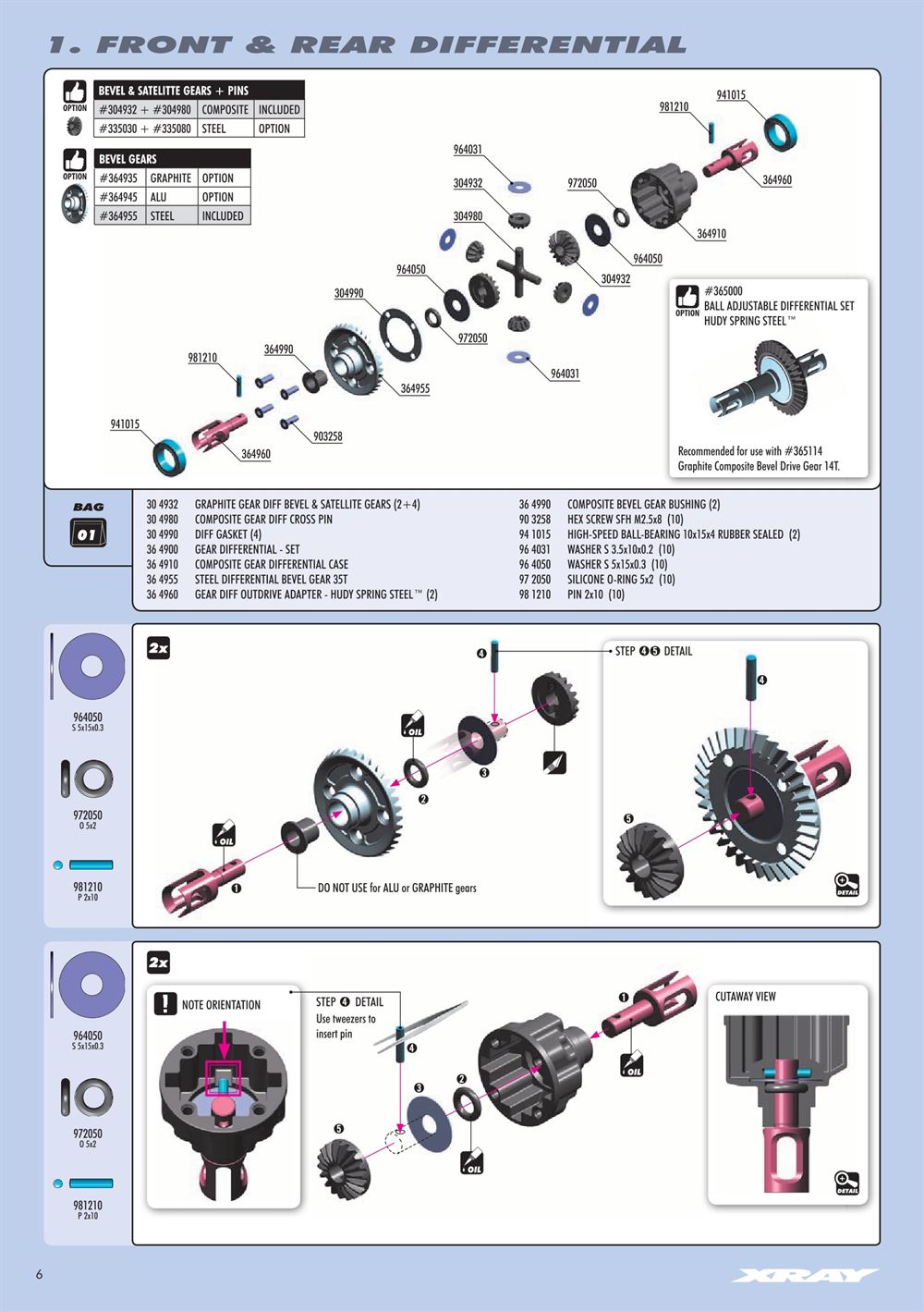 Xray - XB4 2017 (XB4'17) - 4WD - Manual - Page 6