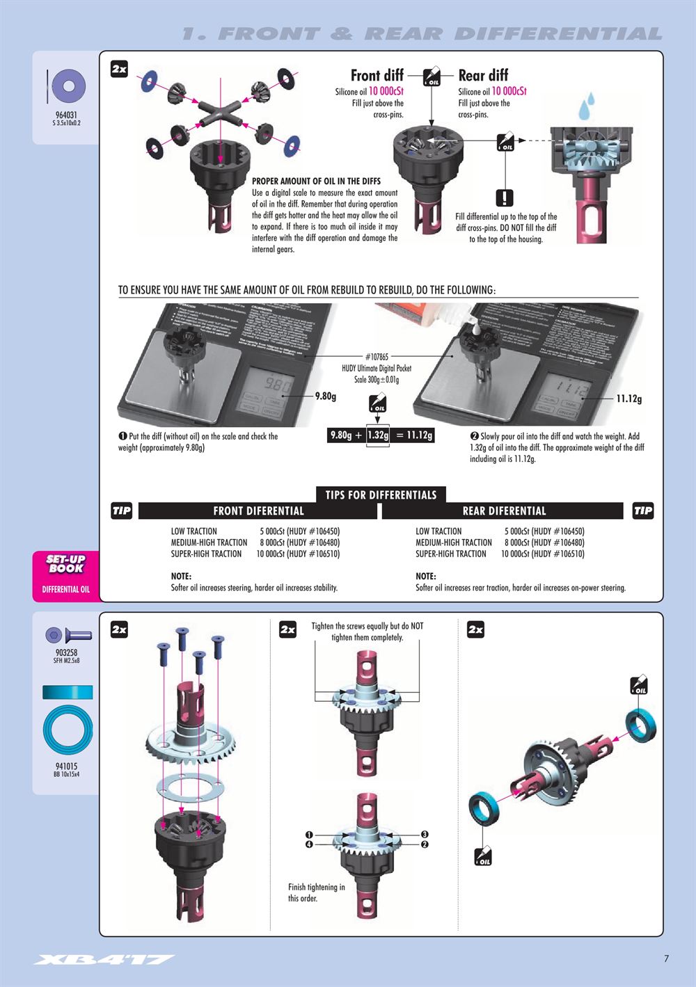 Xray - XB4 2017 (XB4'17) - 4WD - Manual - Page 7