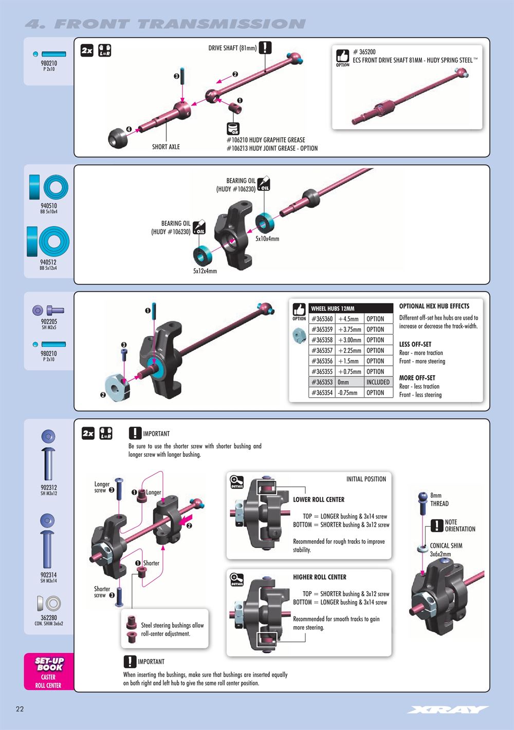 Xray - XB4 2017 (XB4'17) - 4WD - Manual - Page 22