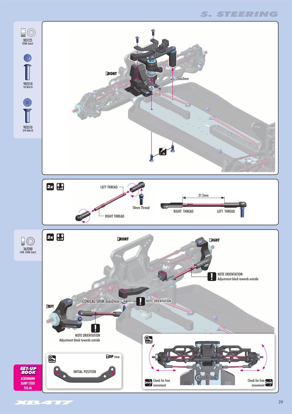 Xray - XB4 2017 (XB4'17) - 4WD - Manual - Page 29