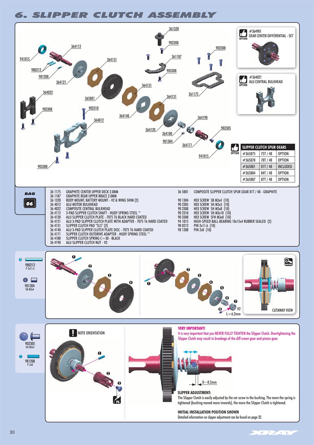 Xray - XB4 2017 (XB4'17) - 4WD - Manual - Page 30