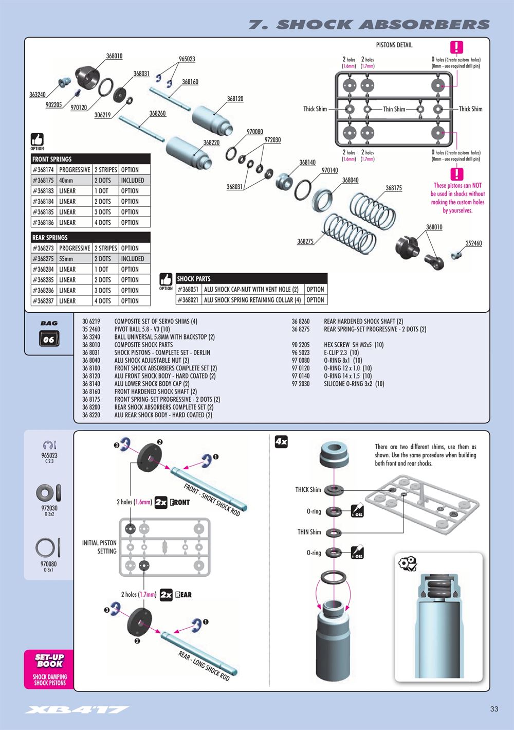 Xray - XB4 2017 (XB4'17) - 4WD - Manual - Page 33