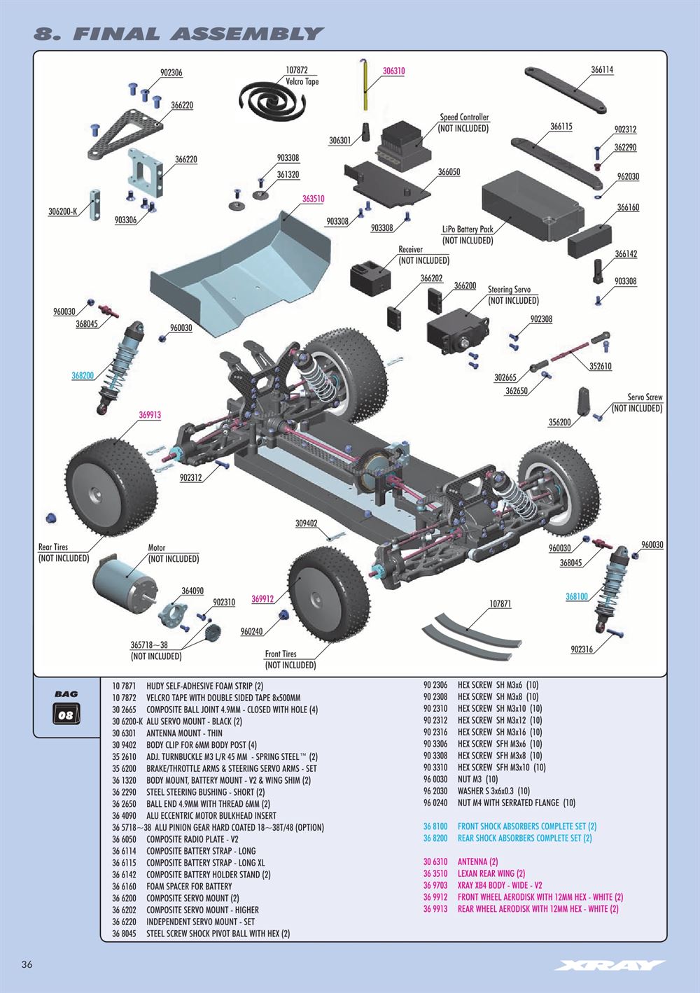 Xray - XB4 2017 (XB4'17) - 4WD - Manual - Page 36