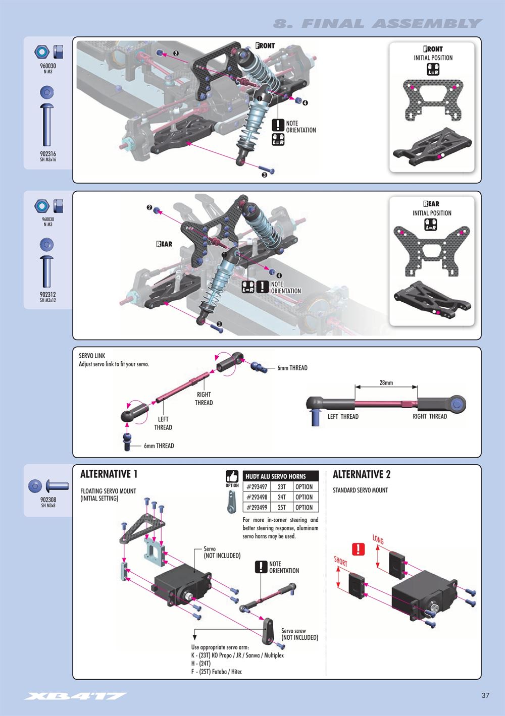 Xray - XB4 2017 (XB4'17) - 4WD - Manual - Page 37