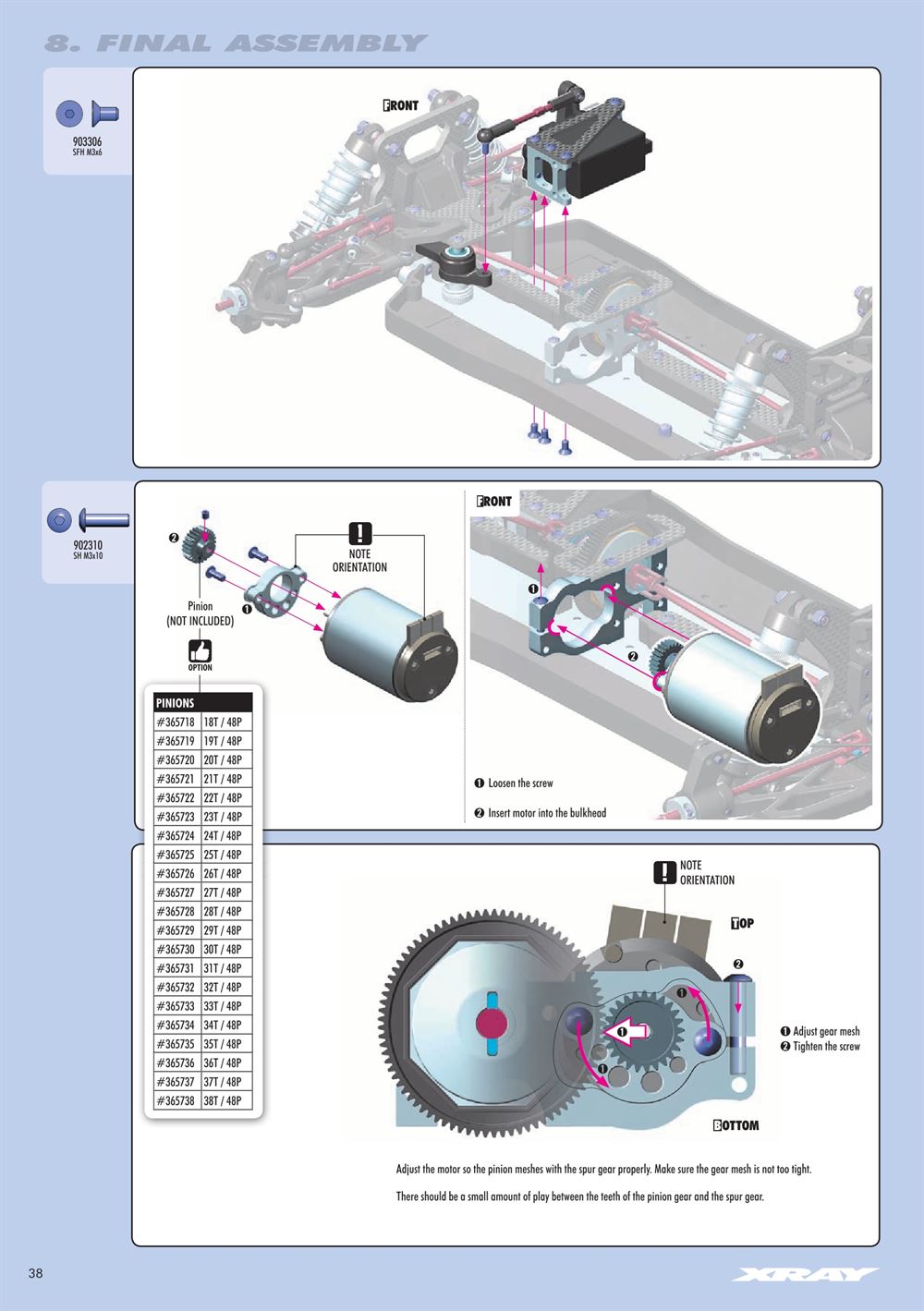 Xray - XB4 2017 (XB4'17) - 4WD - Manual - Page 38