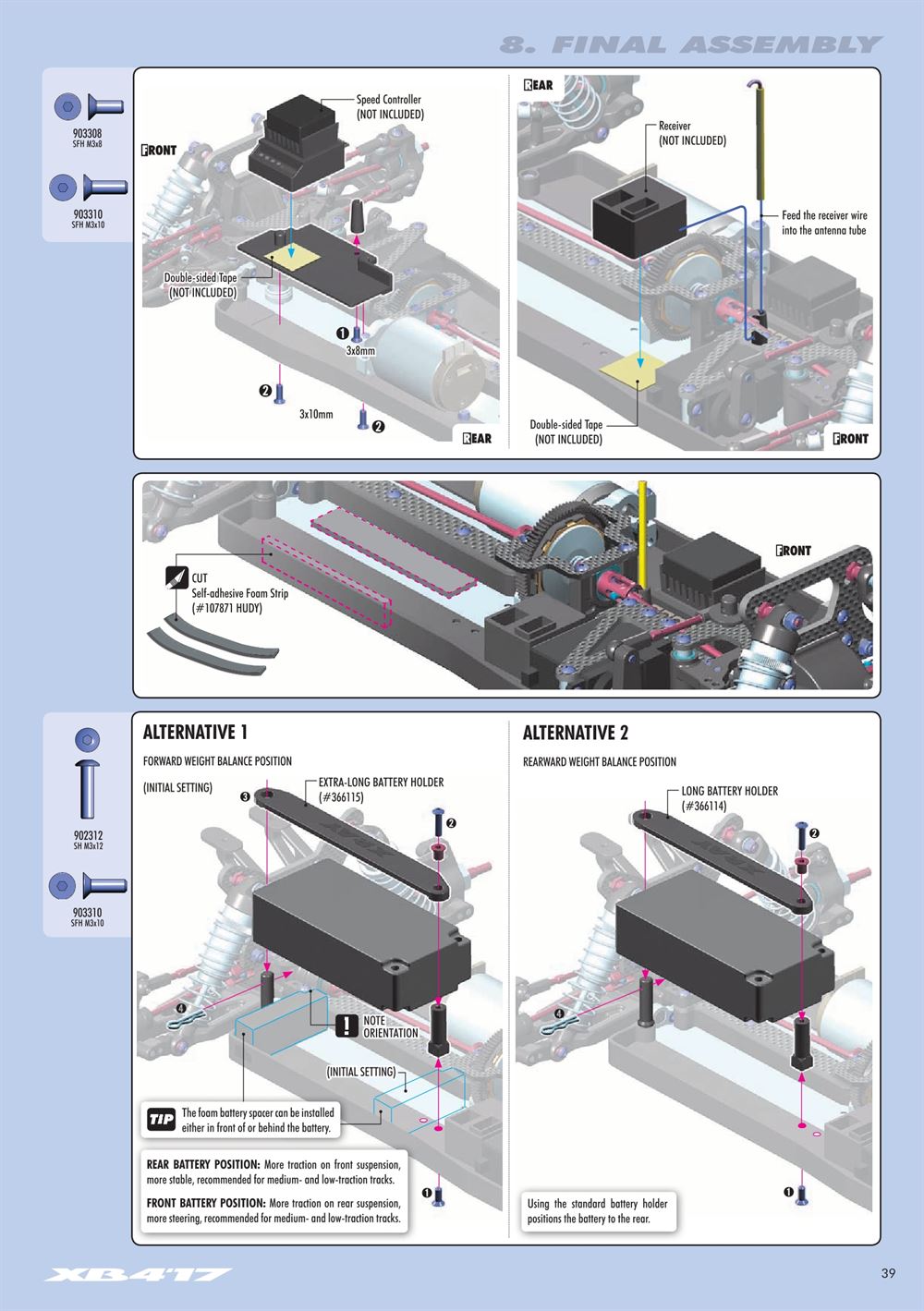 Xray - XB4 2017 (XB4'17) - 4WD - Manual - Page 39