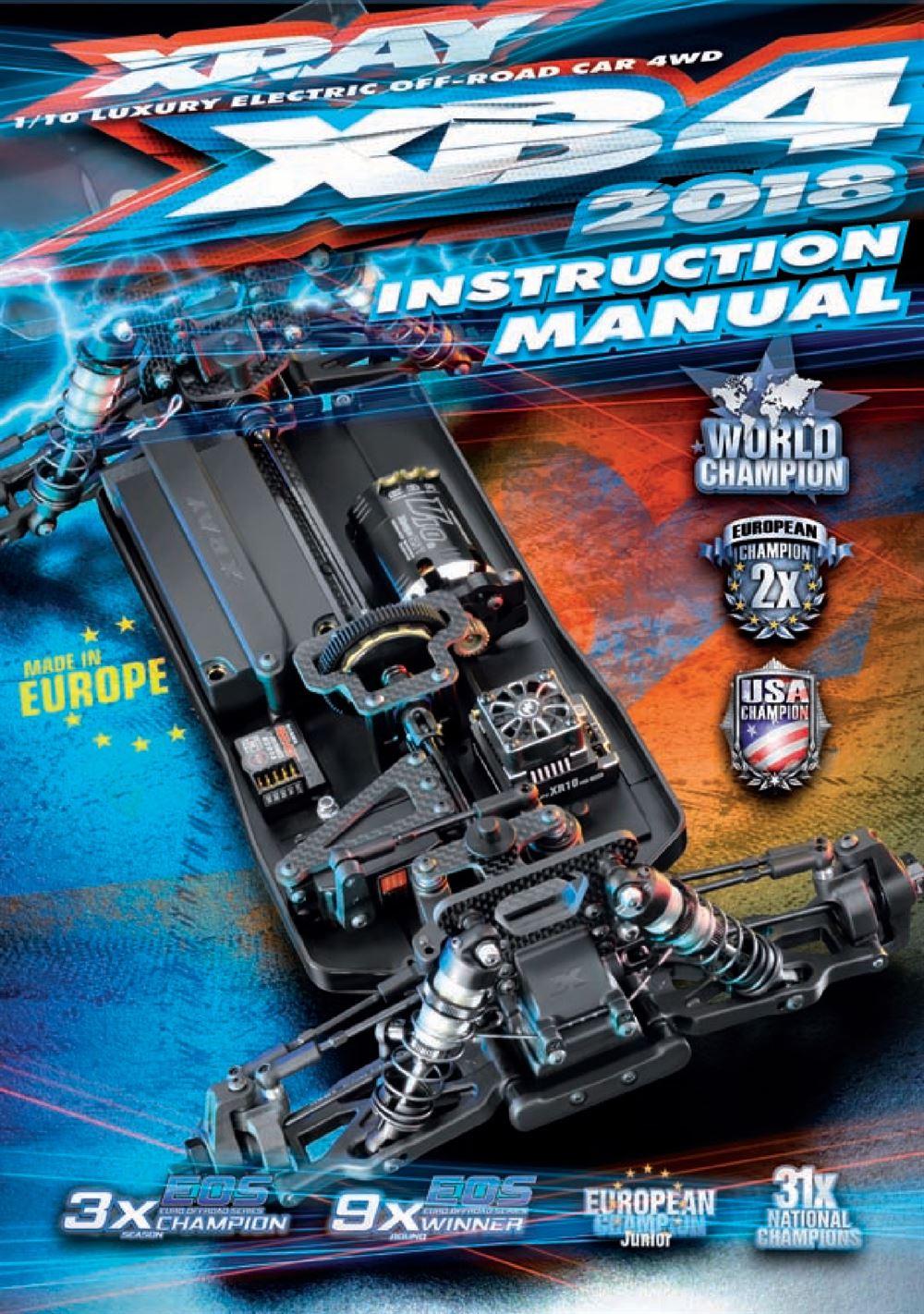 Xray - XB4 2018 (XB4'18) - 4WD - Manual - Page 1
