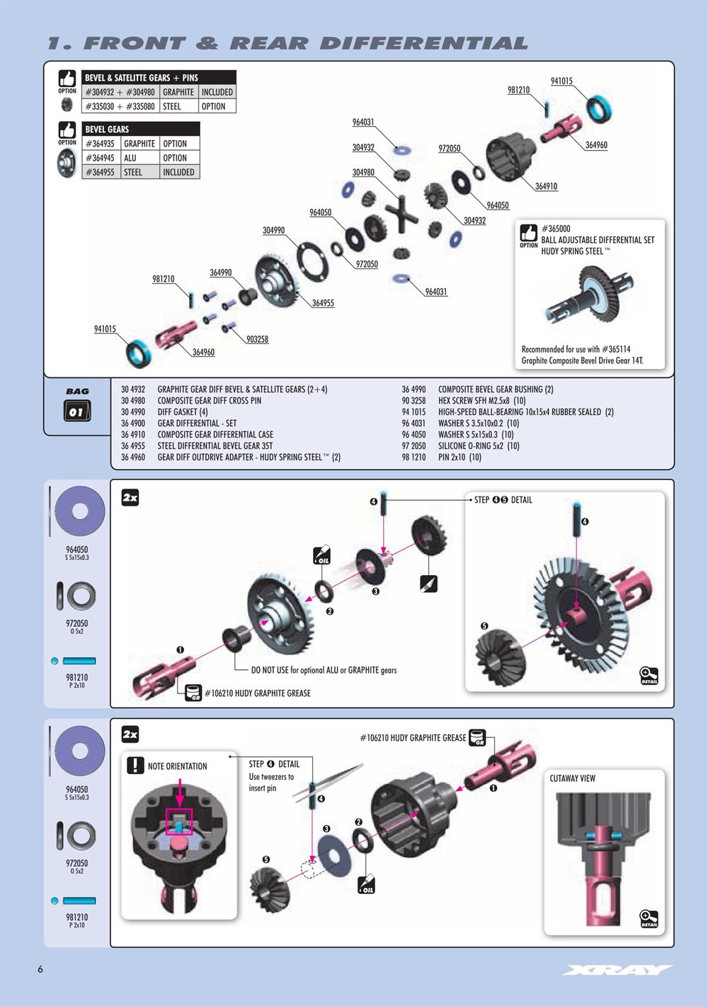 Xray - XB4 2018 (XB4'18) - 4WD - Manual - Page 6
