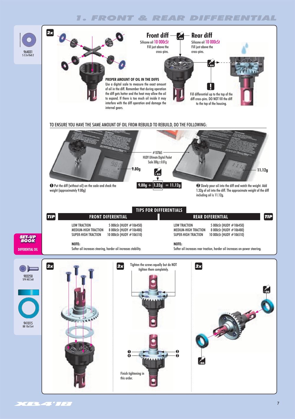 Xray - XB4 2018 (XB4'18) - 4WD - Manual - Page 7