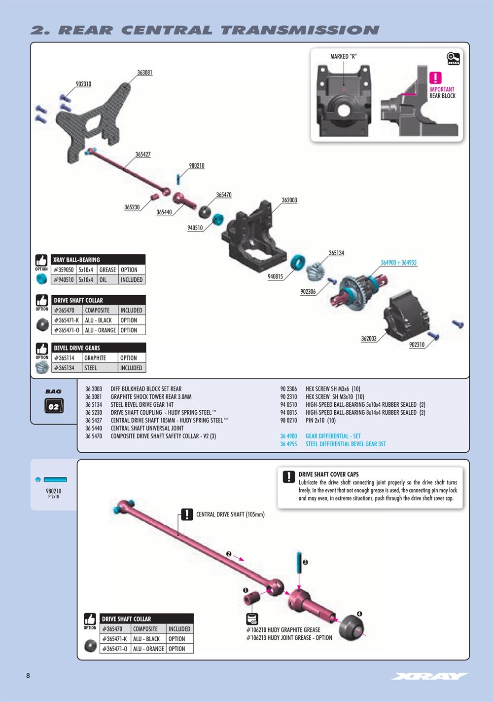 Xray - XB4 2018 (XB4'18) - 4WD - Manual - Page 8