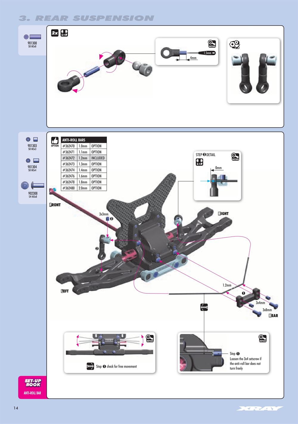 Xray - XB4 2018 (XB4'18) - 4WD - Manual - Page 14