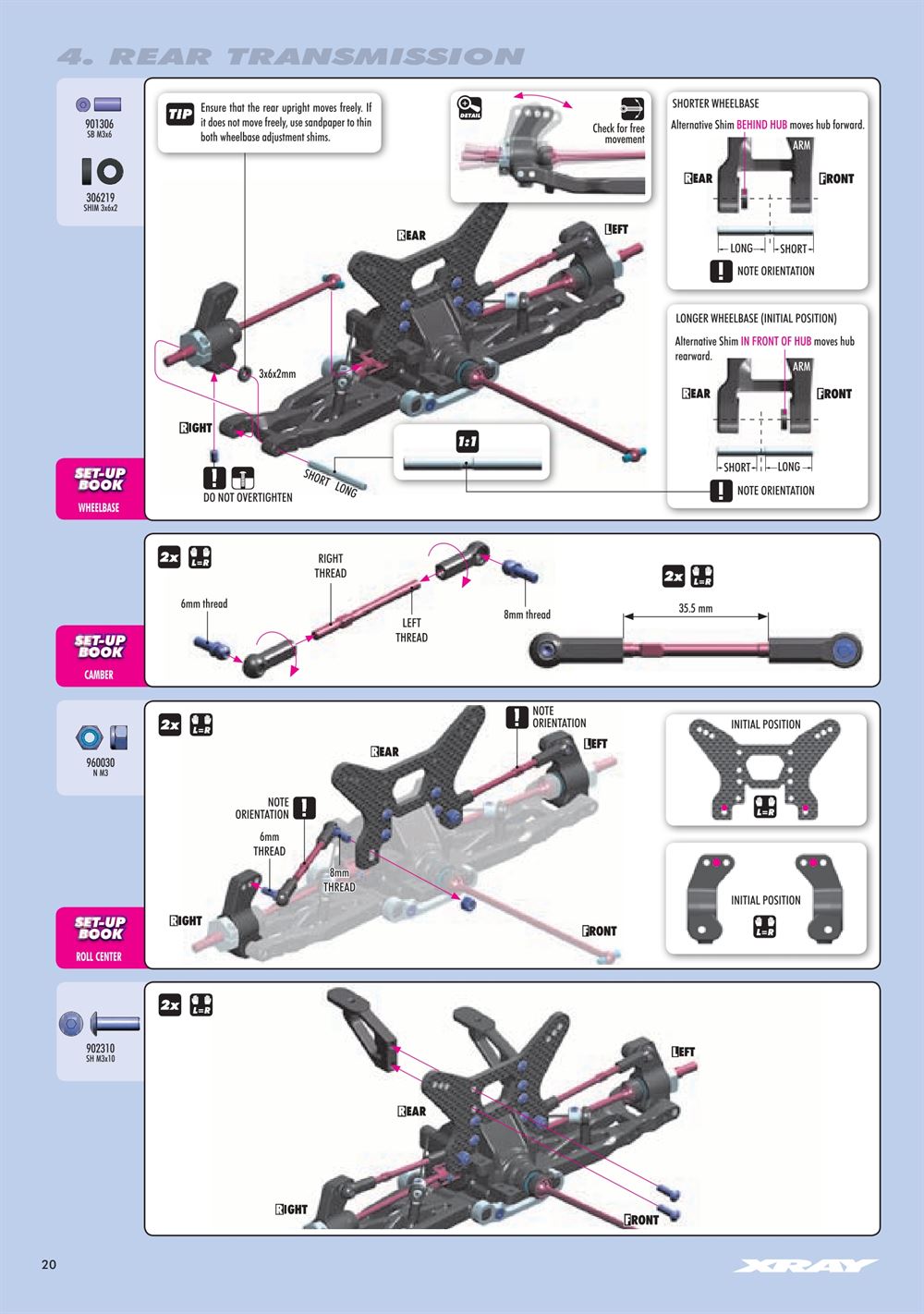 Xray - XB4 2018 (XB4'18) - 4WD - Manual - Page 20