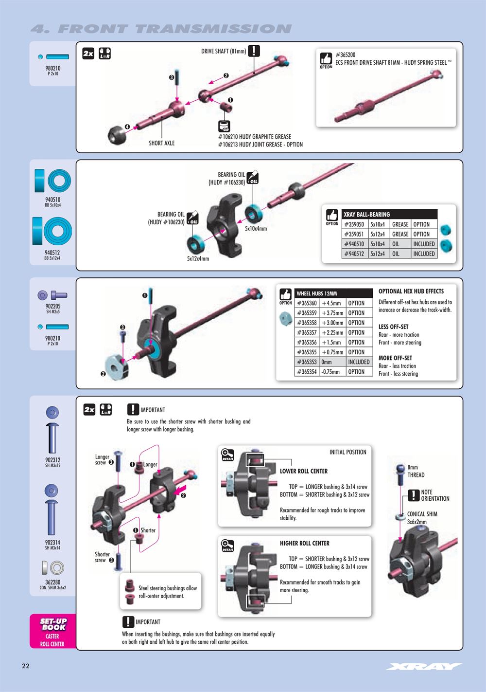 Xray - XB4 2018 (XB4'18) - 4WD - Manual - Page 22