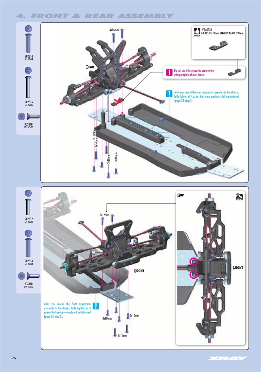 Xray - XB4 2018 (XB4'18) - 4WD - Manual - Page 26