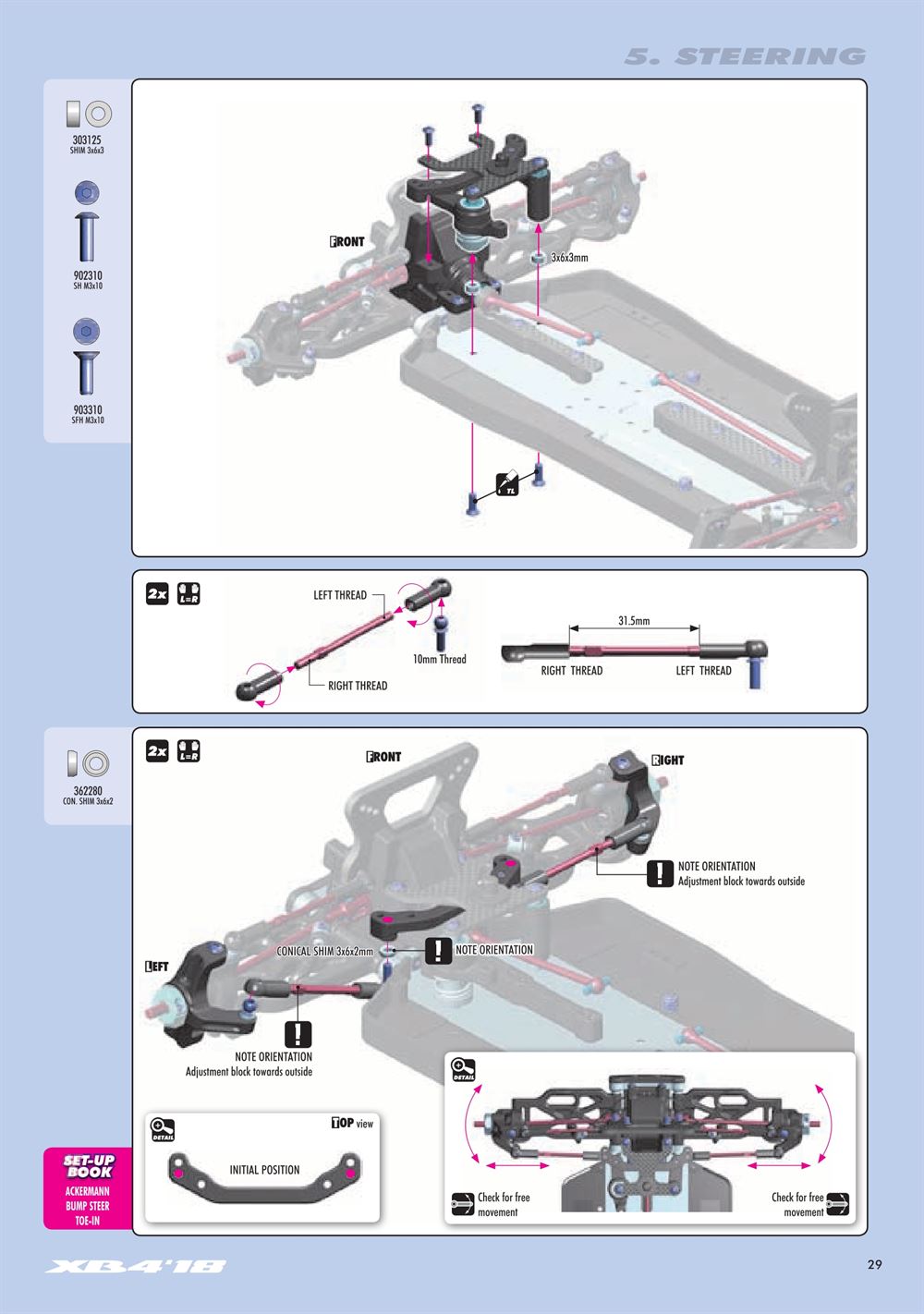 Xray - XB4 2018 (XB4'18) - 4WD - Manual - Page 29