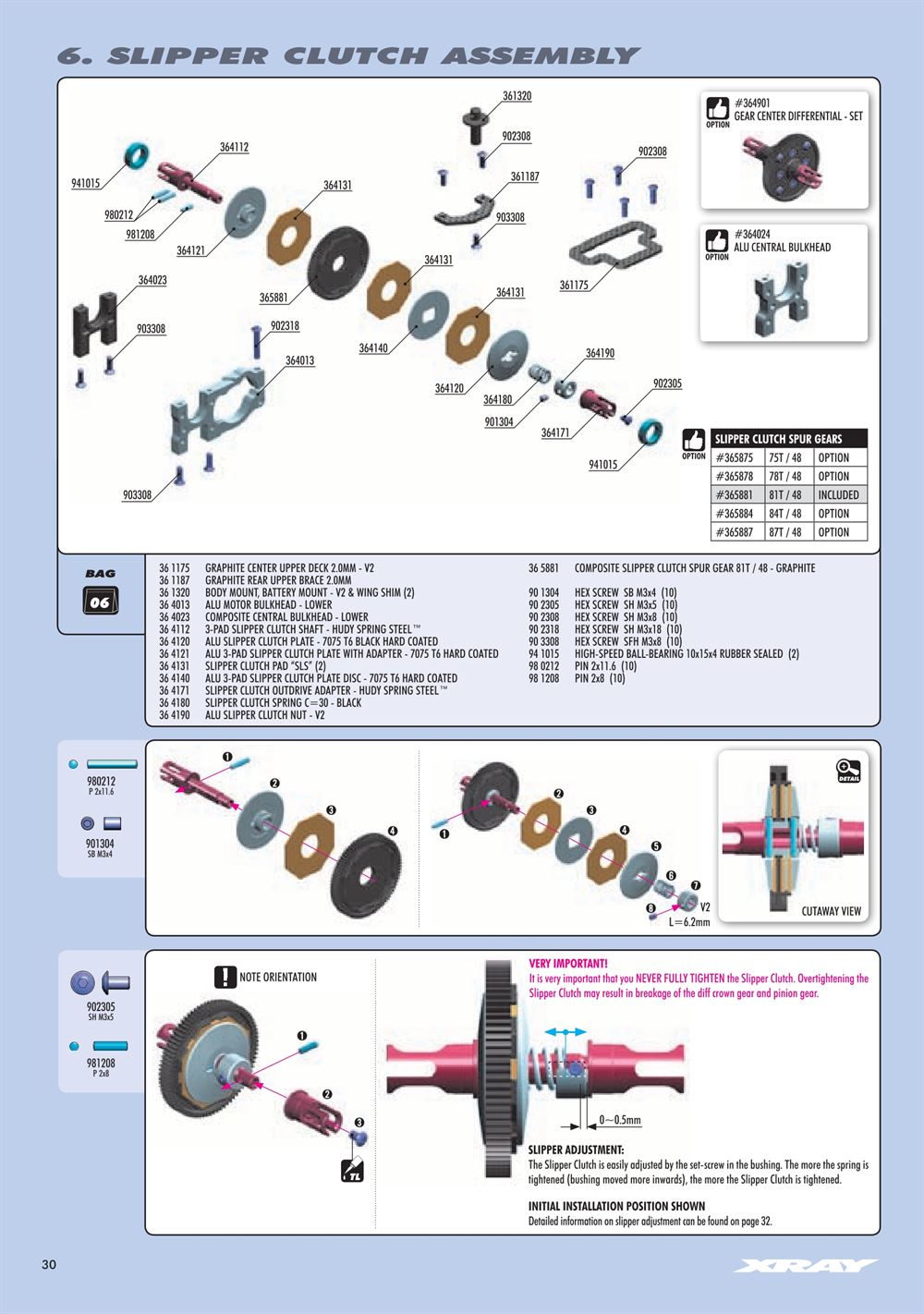 Xray - XB4 2018 (XB4'18) - 4WD - Manual - Page 30
