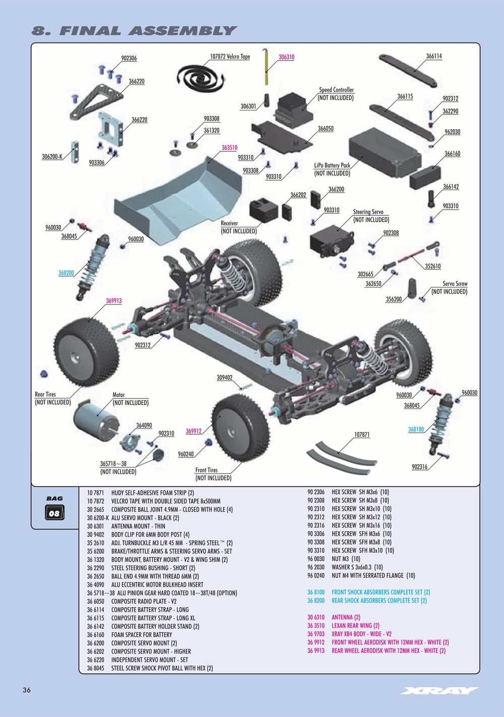 Xray - XB4 2018 (XB4'18) - 4WD - Manual - Page 36