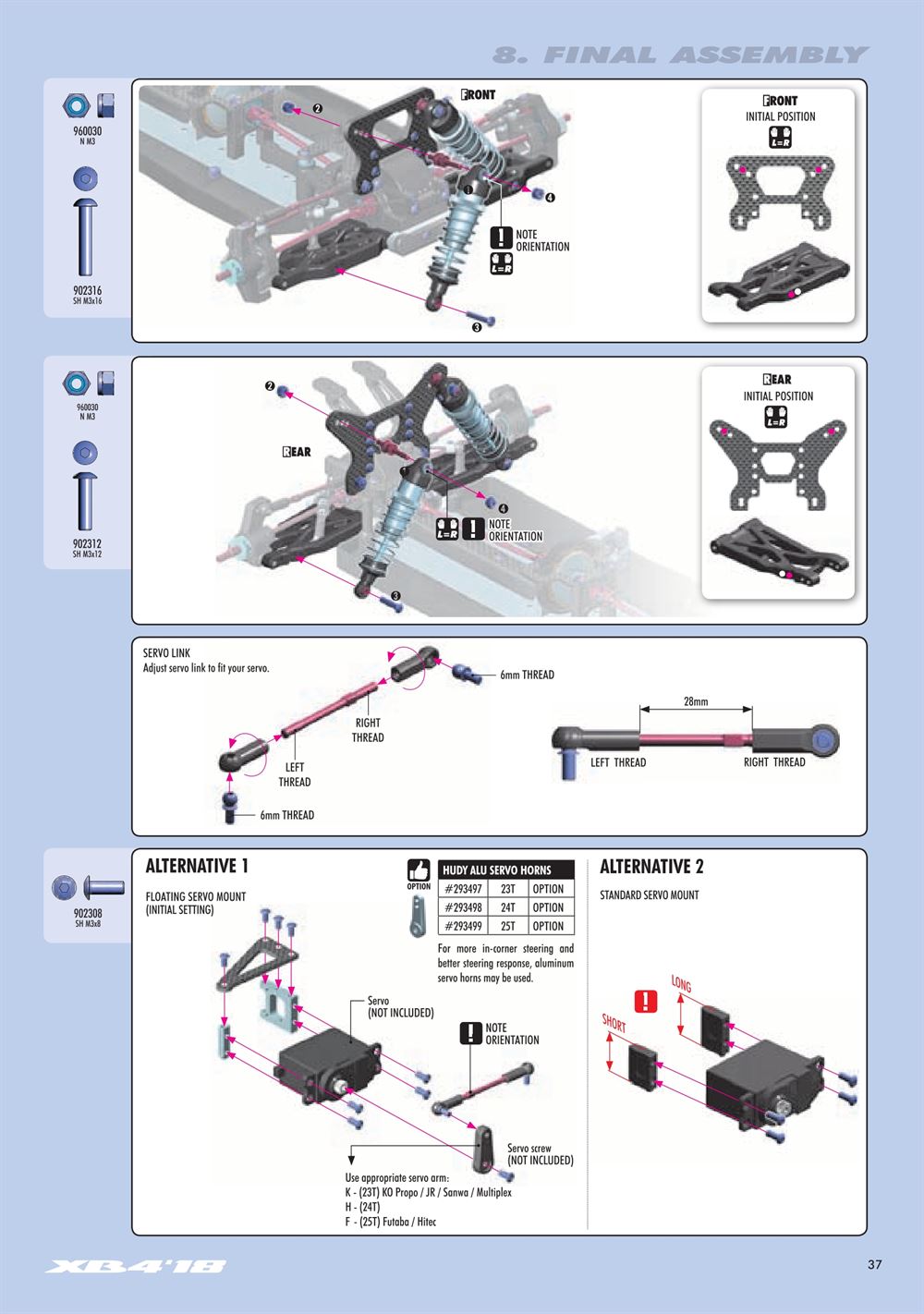 Xray - XB4 2018 (XB4'18) - 4WD - Manual - Page 37