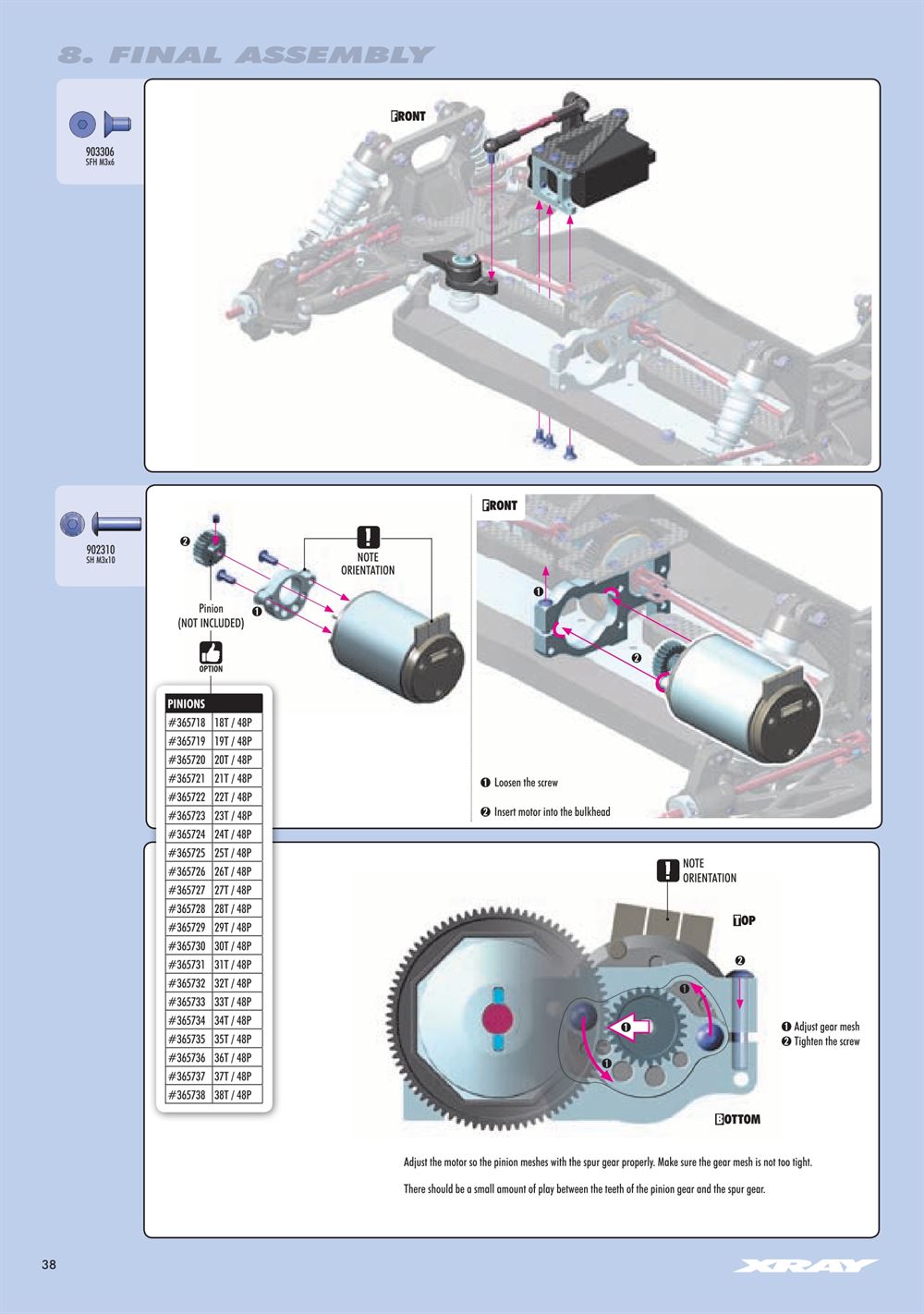 Xray - XB4 2018 (XB4'18) - 4WD - Manual - Page 38