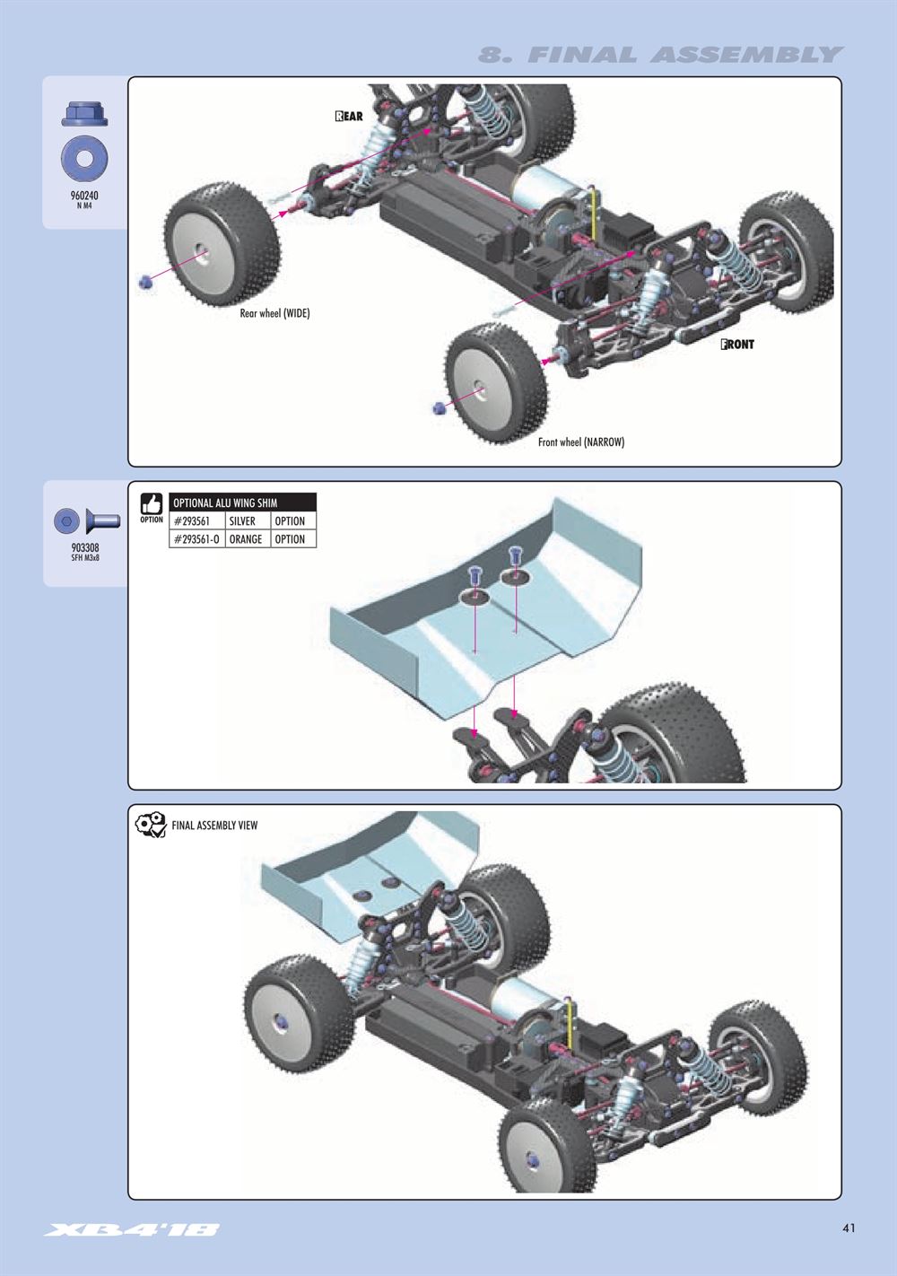 Xray - XB4 2018 (XB4'18) - 4WD - Manual - Page 41