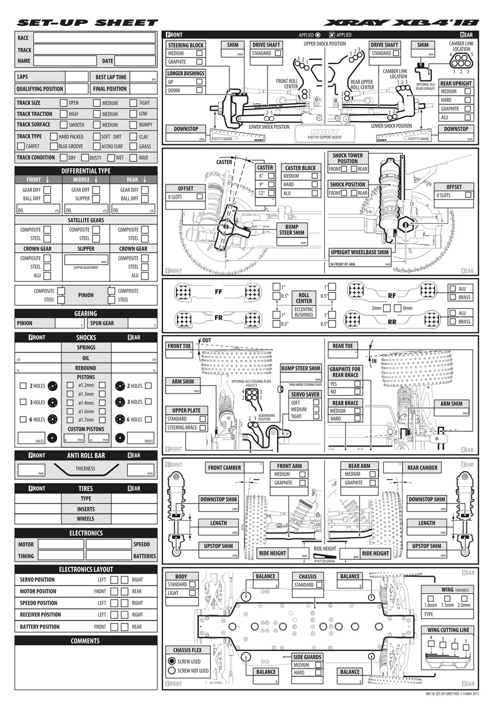 Xray - XB4 2018 (XB4'18) - 4WD - Manual - Page 43