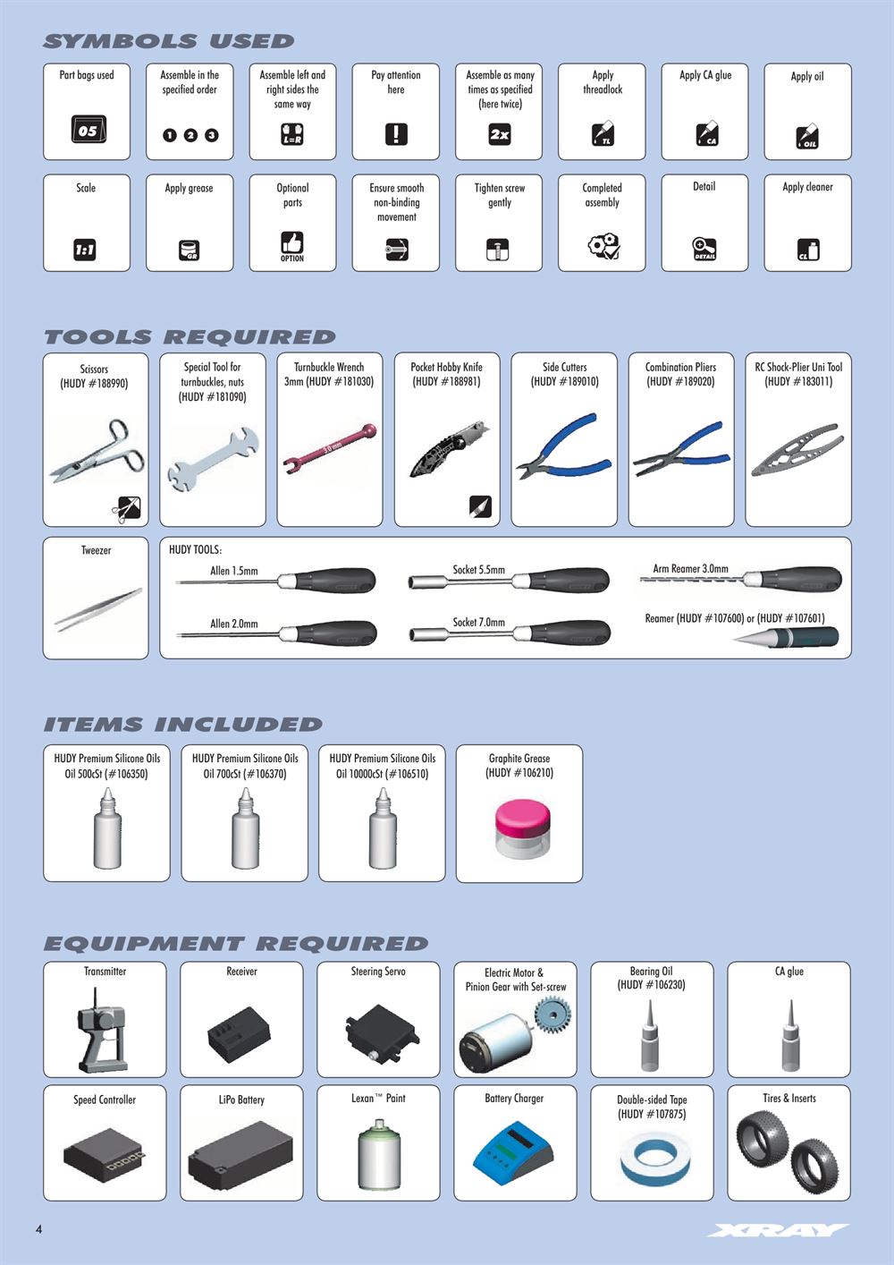 Xray - XB4 2019 (XB4'19) - 4WD - Manual - Page 4