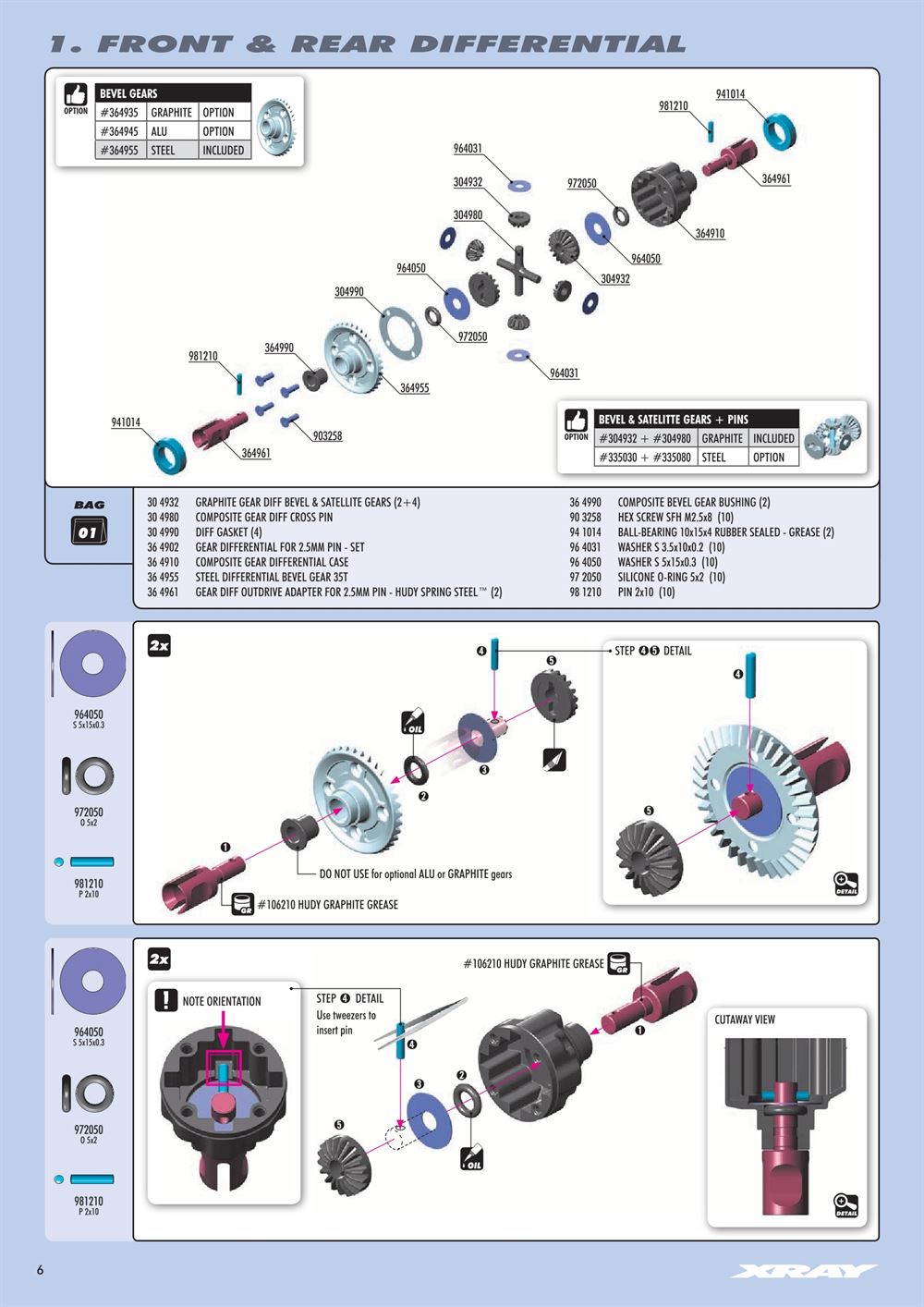 Xray - XB4 2019 (XB4'19) - 4WD - Manual - Page 6