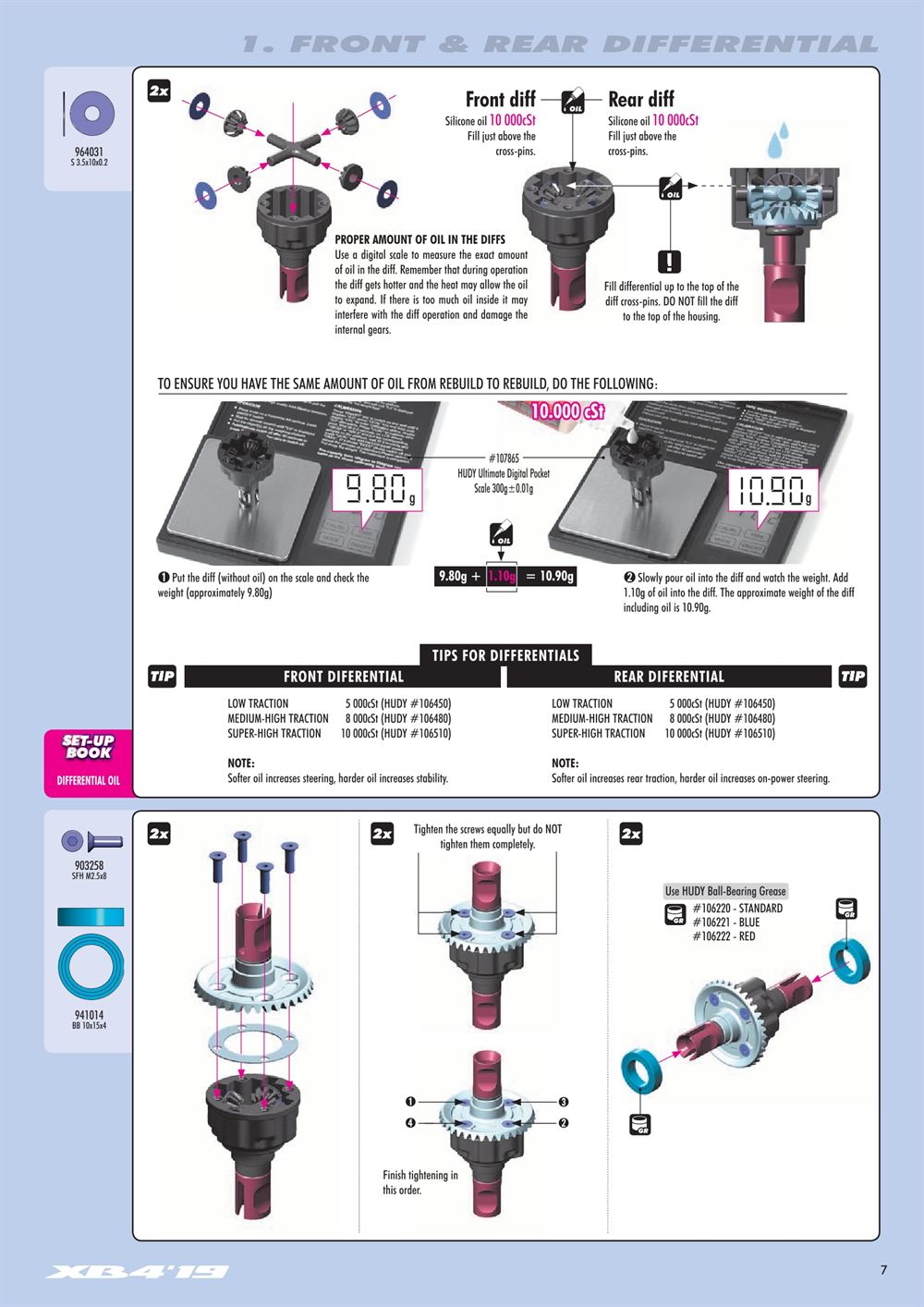 Xray - XB4 2019 (XB4'19) - 4WD - Manual - Page 7