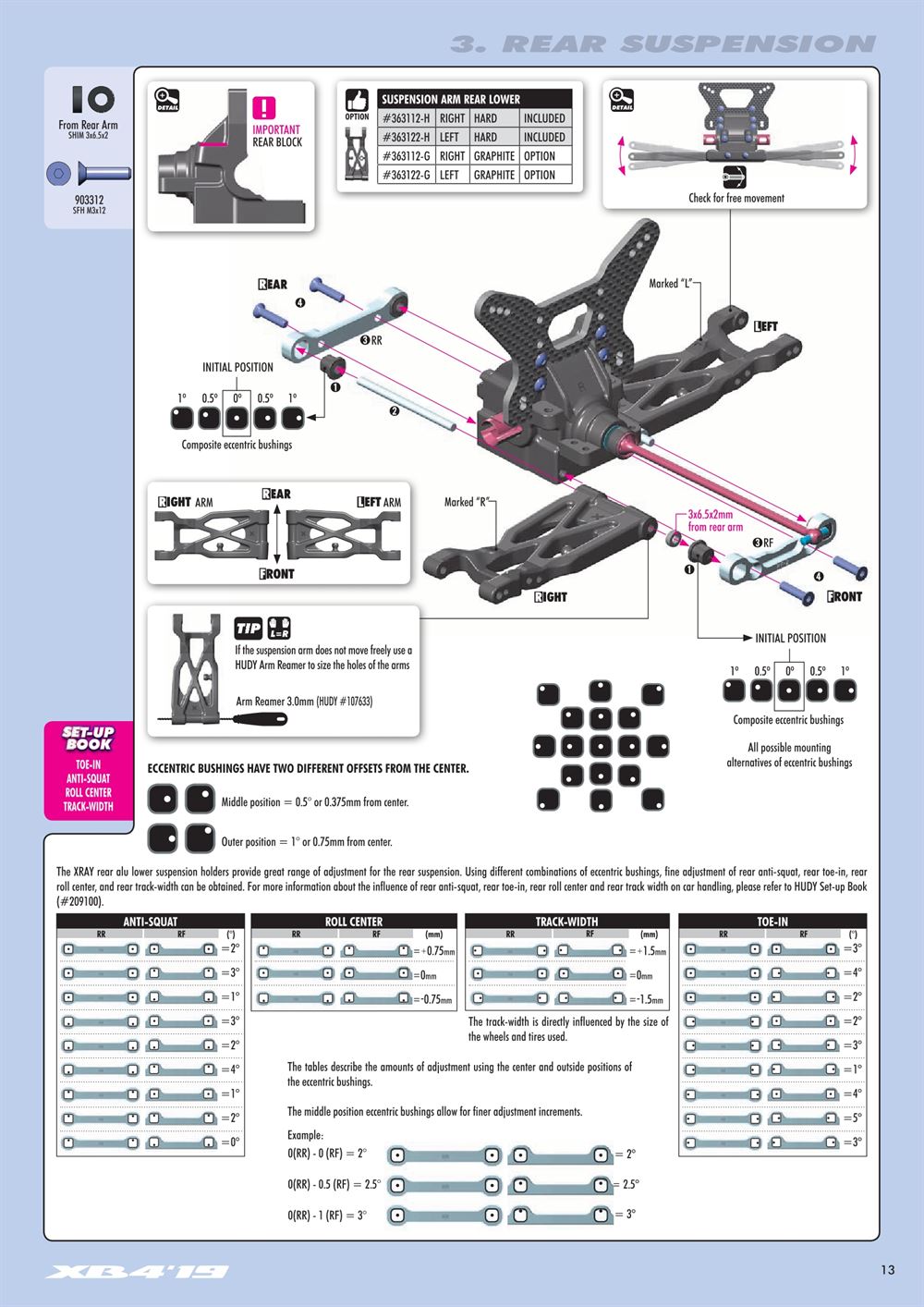 Xray - XB4 2019 (XB4'19) - 4WD - Manual - Page 13